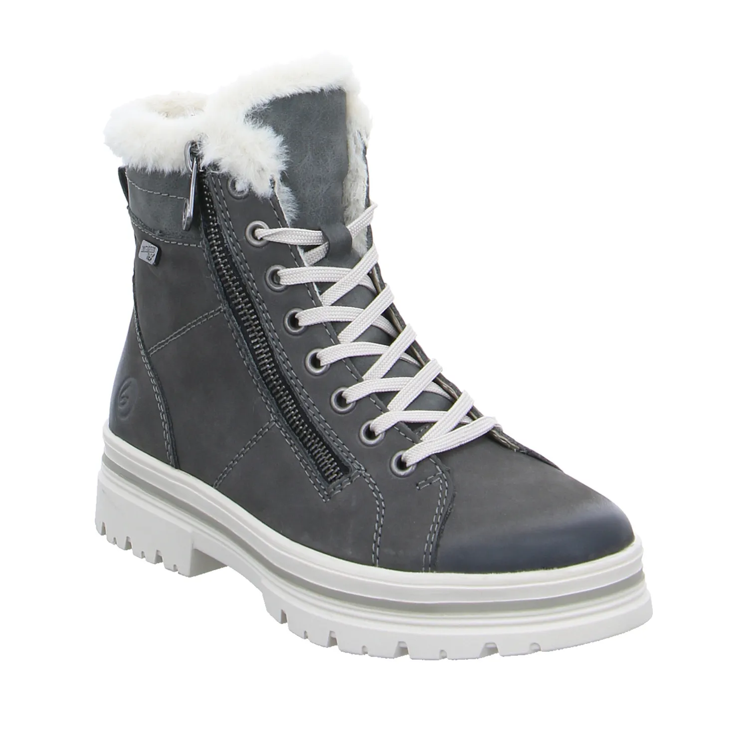 REMONTE mit TEX Membrane Boot Grau Leder 