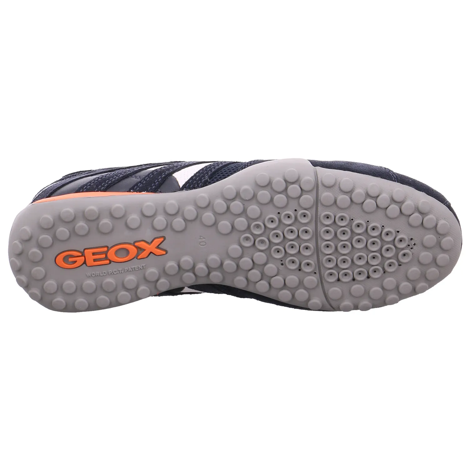 GEOX Binder Halbschuh Blau Leder 