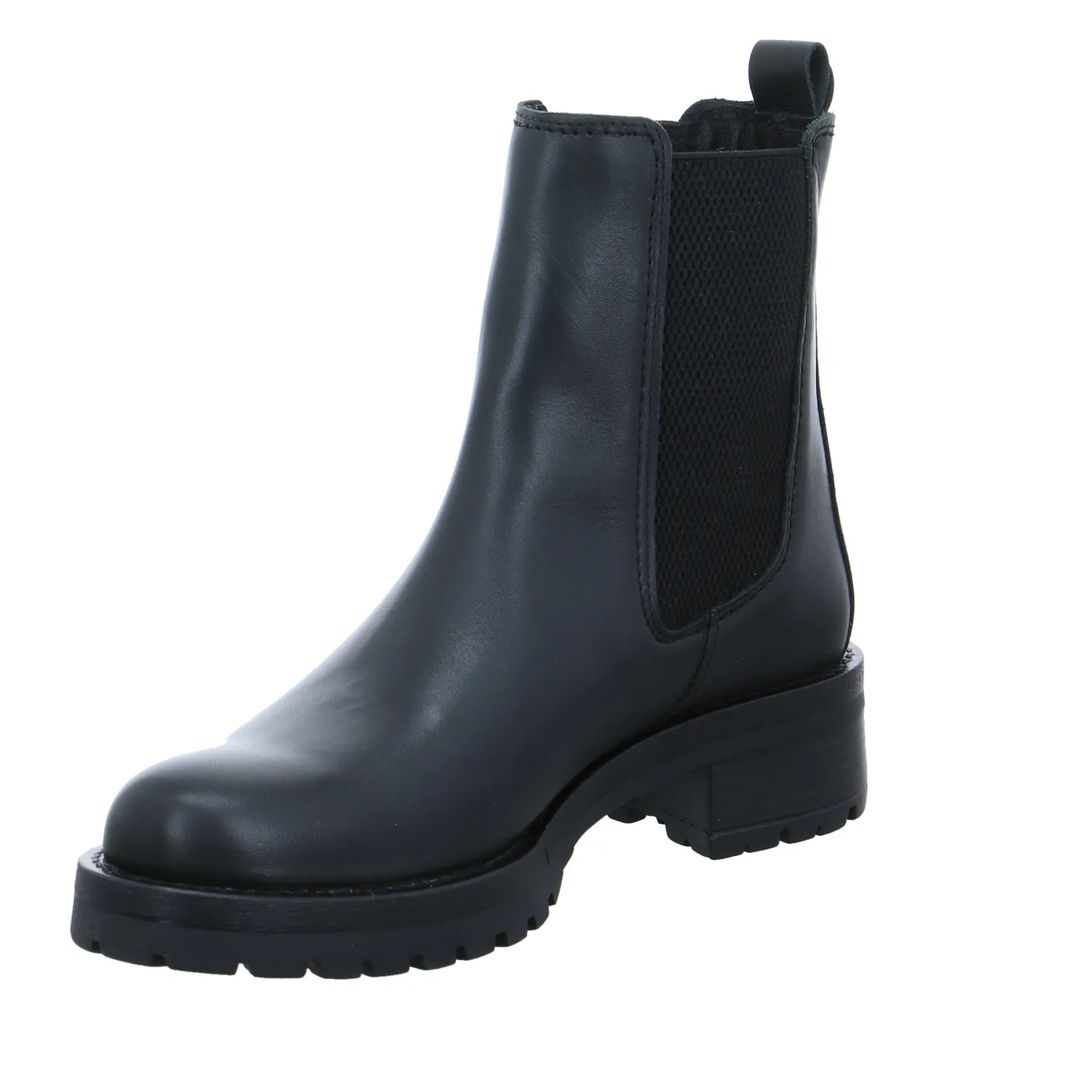 SCHUHENGEL Boot Schwarz Leder SCHUHENGEL Boot Schwarz Leder