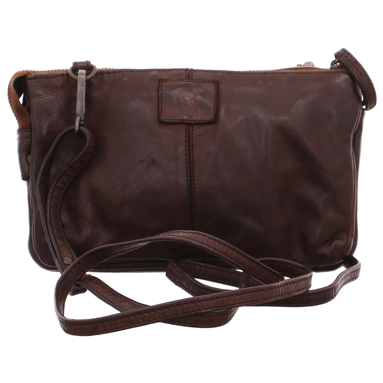 BEAR DESIGN Umhängetasche Braun Leder BEAR DESIGN Umhängetasche Braun Leder