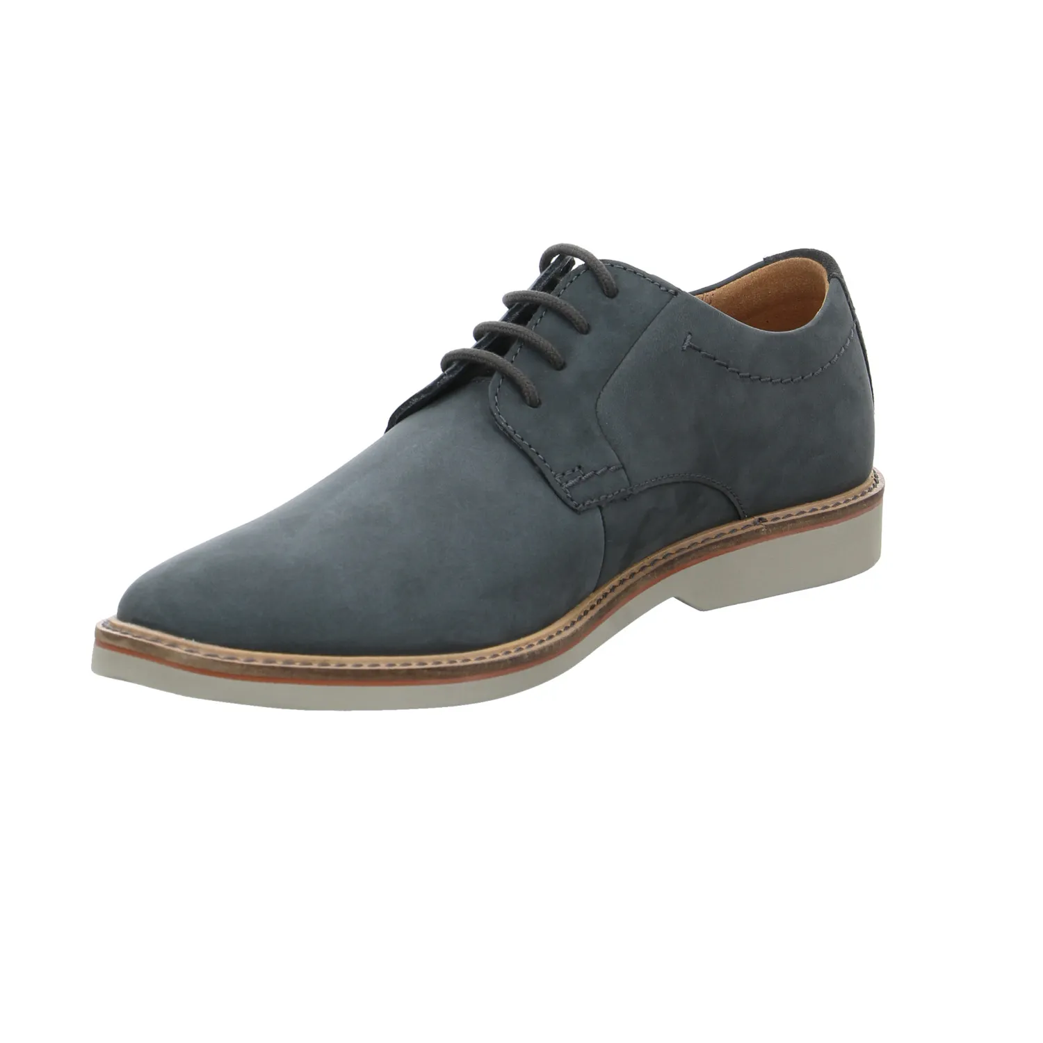 CLARKS Halbschuh-City Grau Leder CLARKS Halbschuh-City Grau Leder