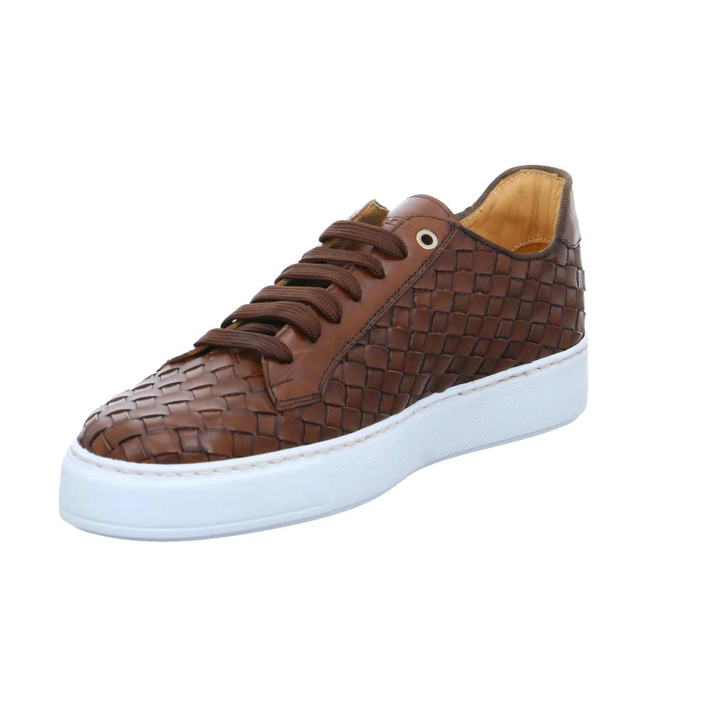 EXTON Halbschuhe Sneaker Braun Leder EXTON Halbschuhe Sneaker Braun Leder