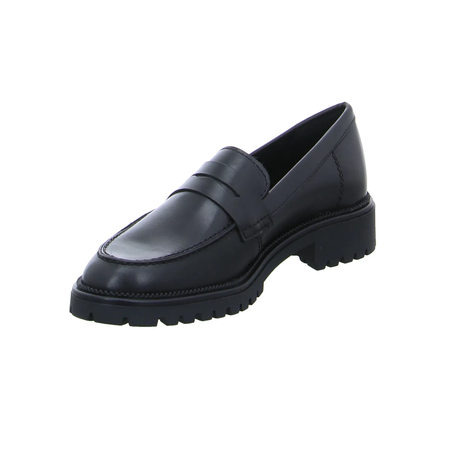 TAMARIS Slipper Schwarz Leder TAMARIS Slipper Schwarz Leder