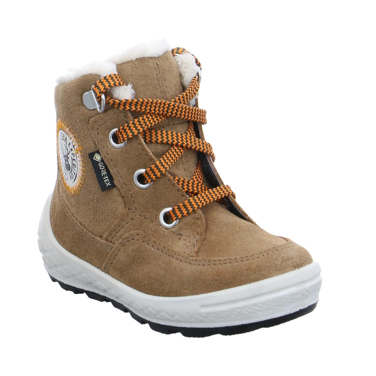 SUPERFIT Baby-Boot Kleinkinder-Winter-Bottine Cognac Textil 