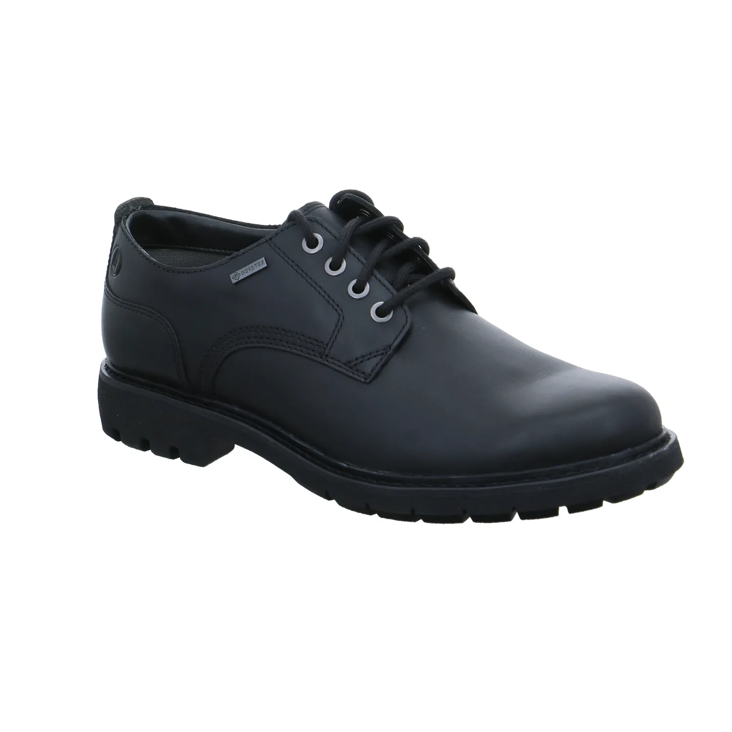 CLARKS Halbschuh Schwarz Leder CLARKS Halbschuh Schwarz Leder