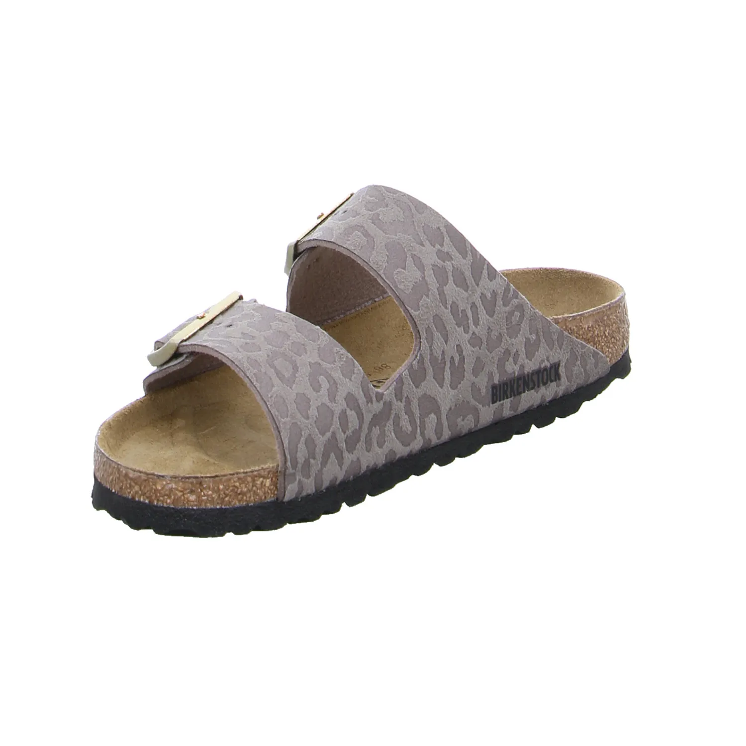 BIRKENSTOCK Bio-Fussbett Leopard Lederimitat 