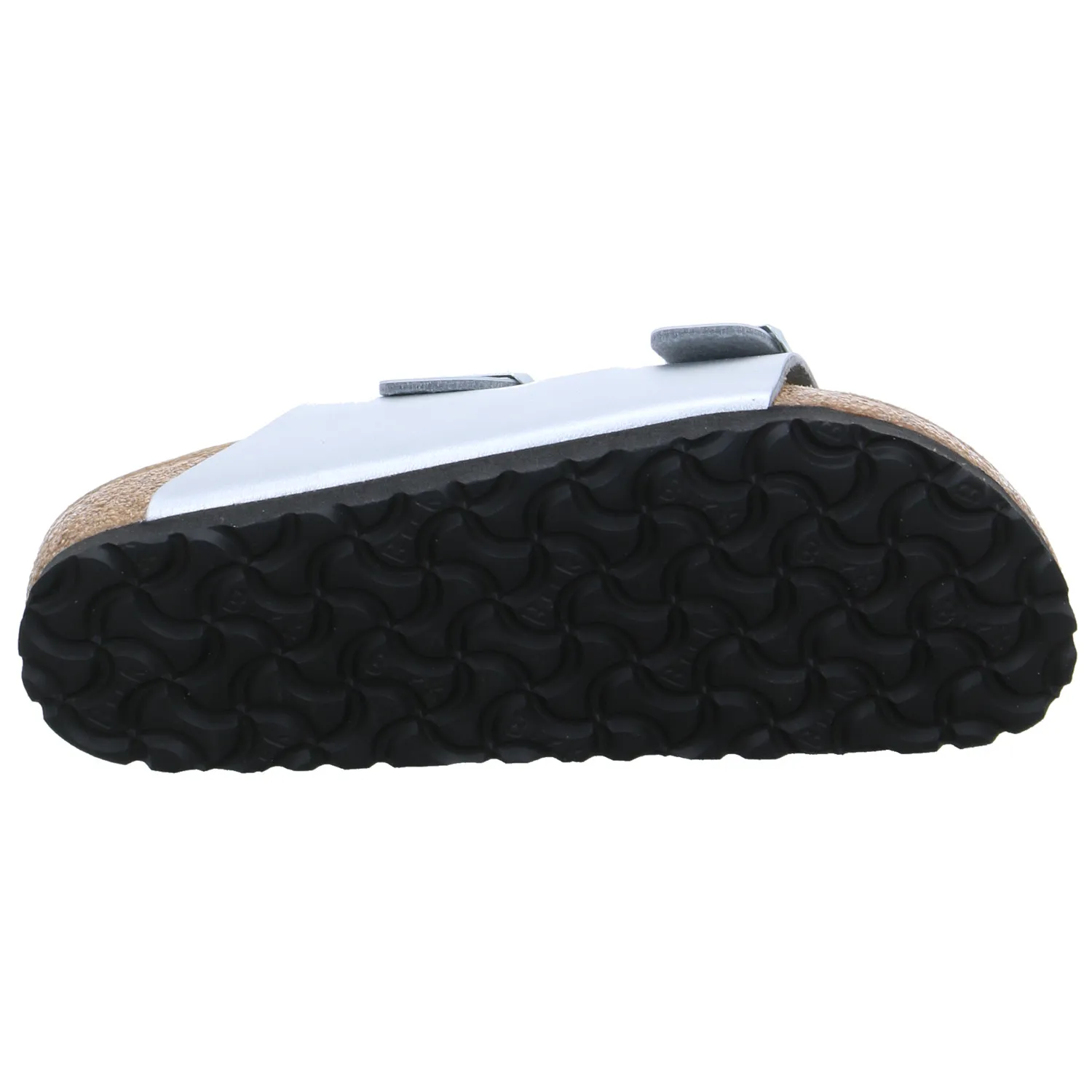 BIRKENSTOCK Bio-Fussbett Silber Lederimitat 