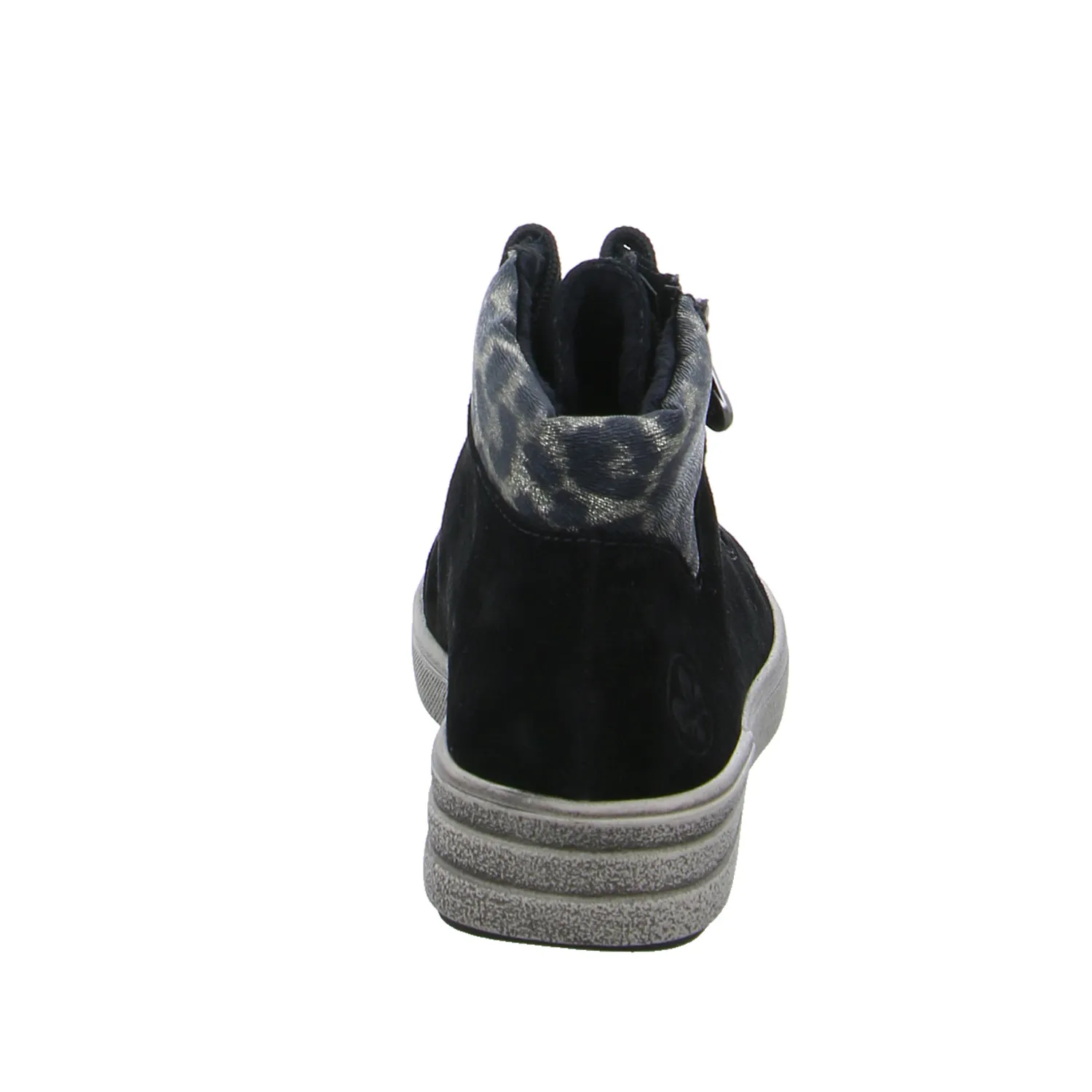 RIEKER Mid Cut Sneaker Schwarz Leder RIEKER Mid Cut Sneaker Schwarz Leder