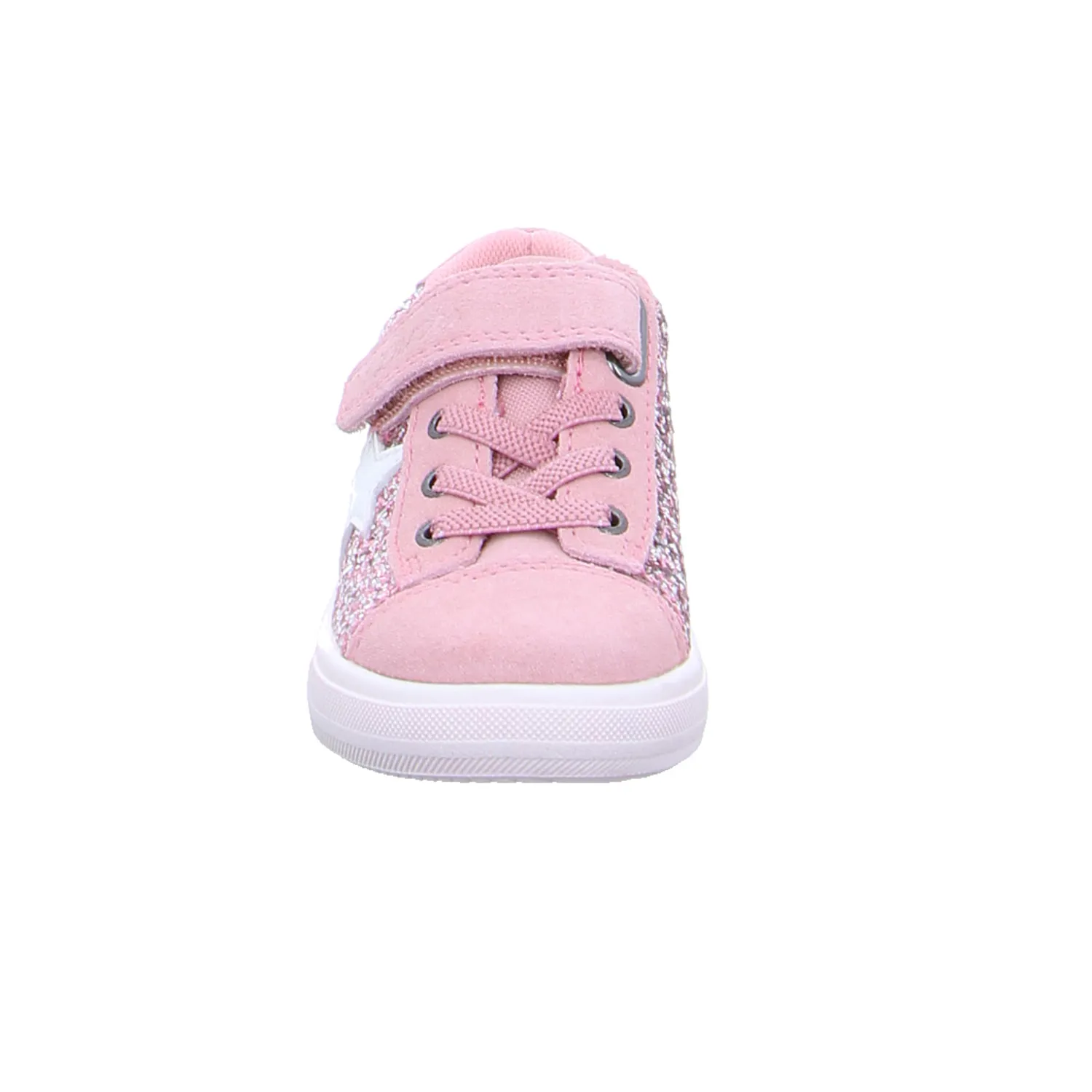 LURCHI Mädchensneaker Kleinkinder-Halbschuh Klett Rosa Leder 
