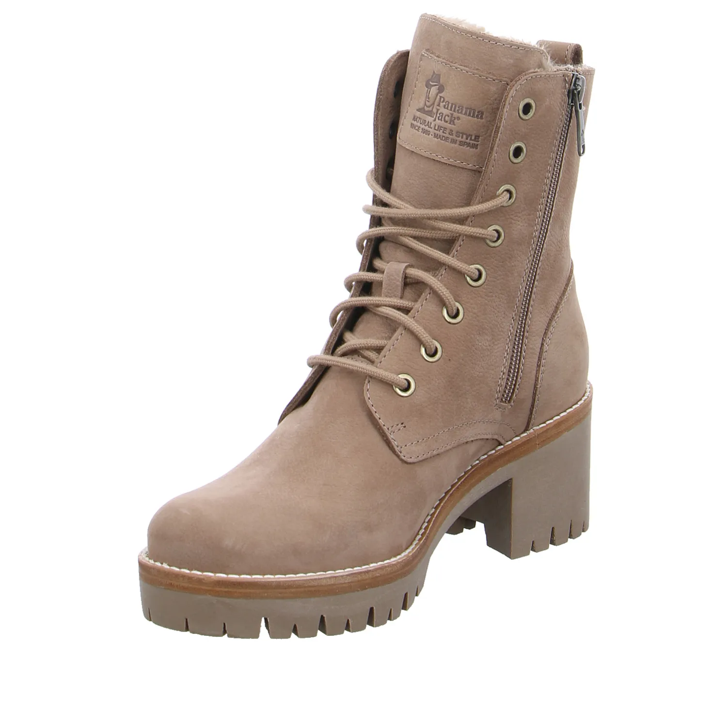 PANAMA JACK Stiefelette Taupe Leder 
