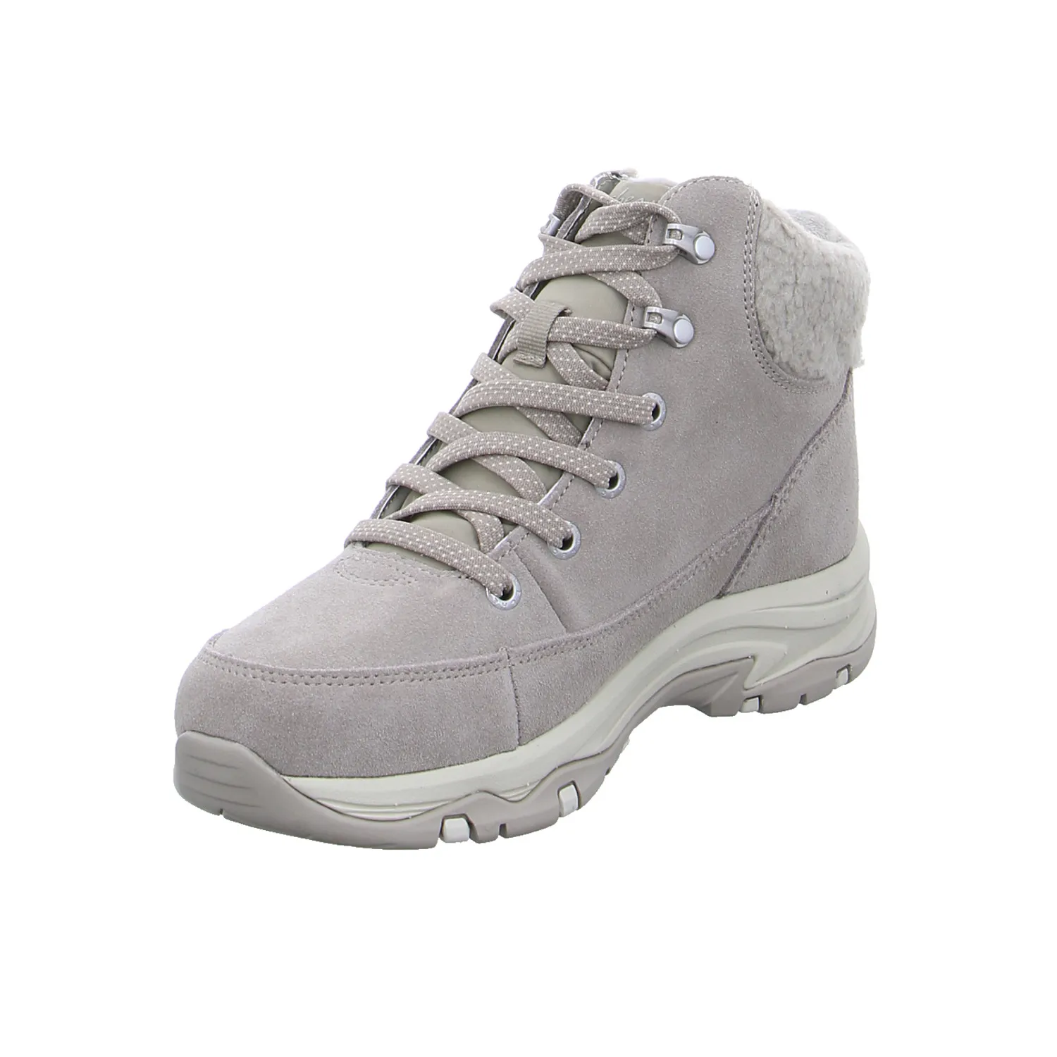 SKECHERS Snowboot Taupe Leder 