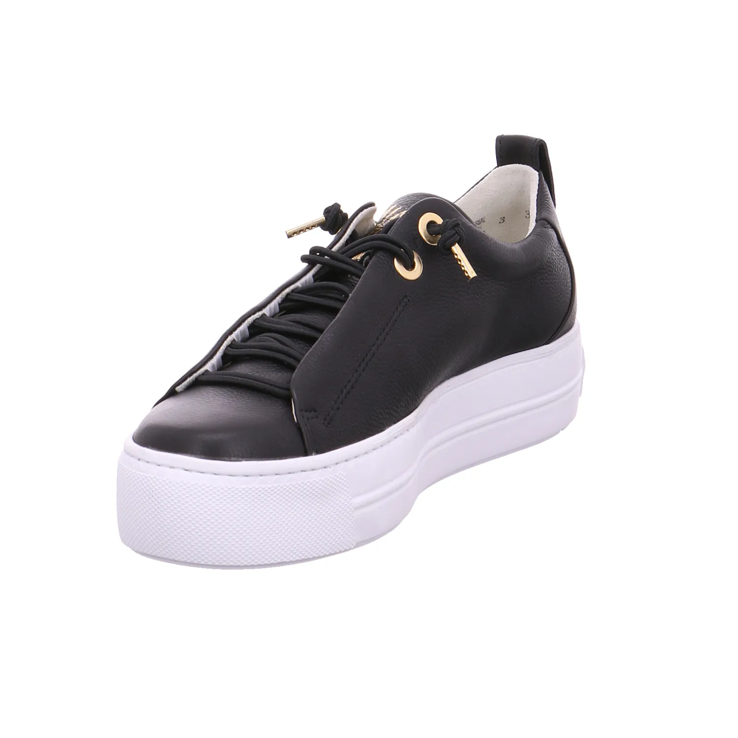 PAUL GREEN Sneaker Schwarz Leder 
