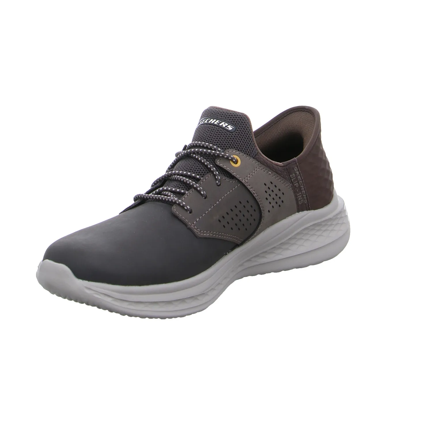 SKECHERS Halbschuhe Sneaker Braun Leder SKECHERS Halbschuhe Sneaker Braun Leder