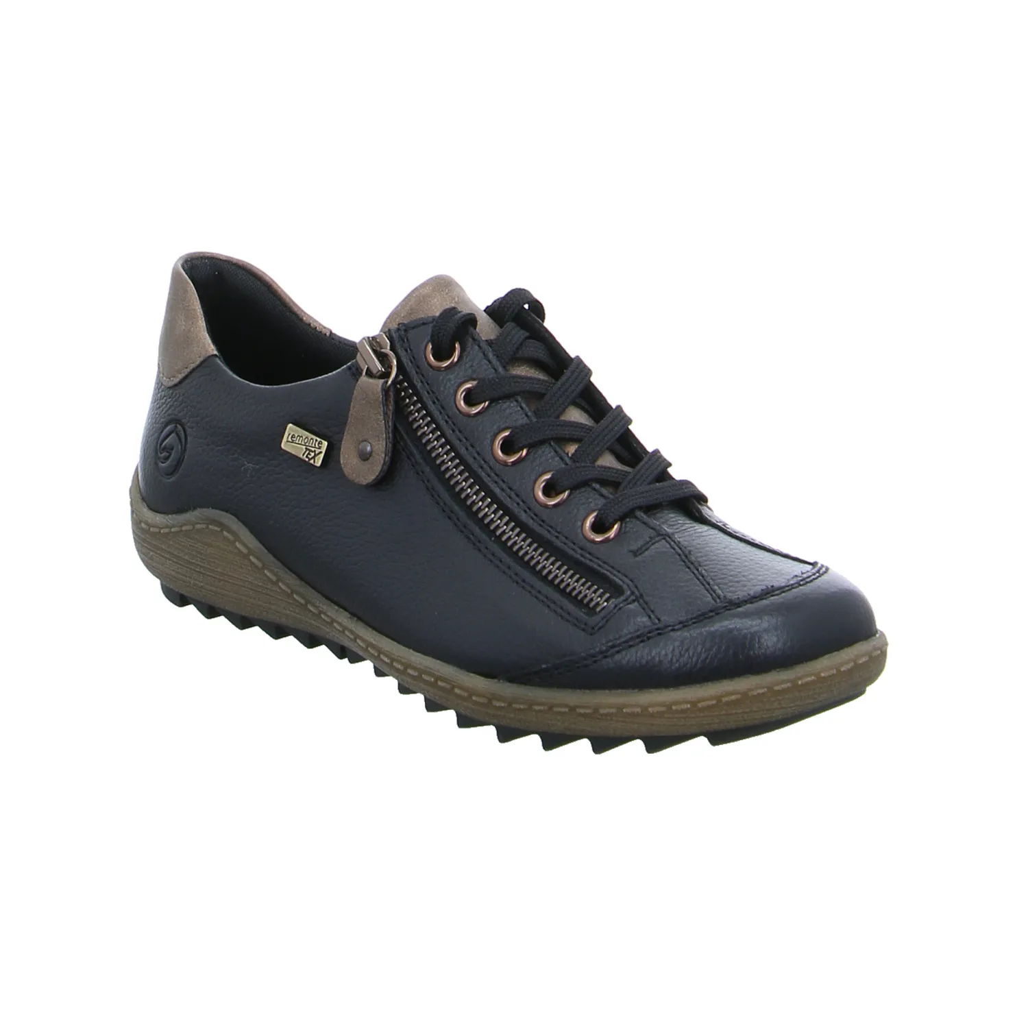 REMONTE Schnürschuh Schwarz Leder REMONTE Schnürschuh Schwarz Leder