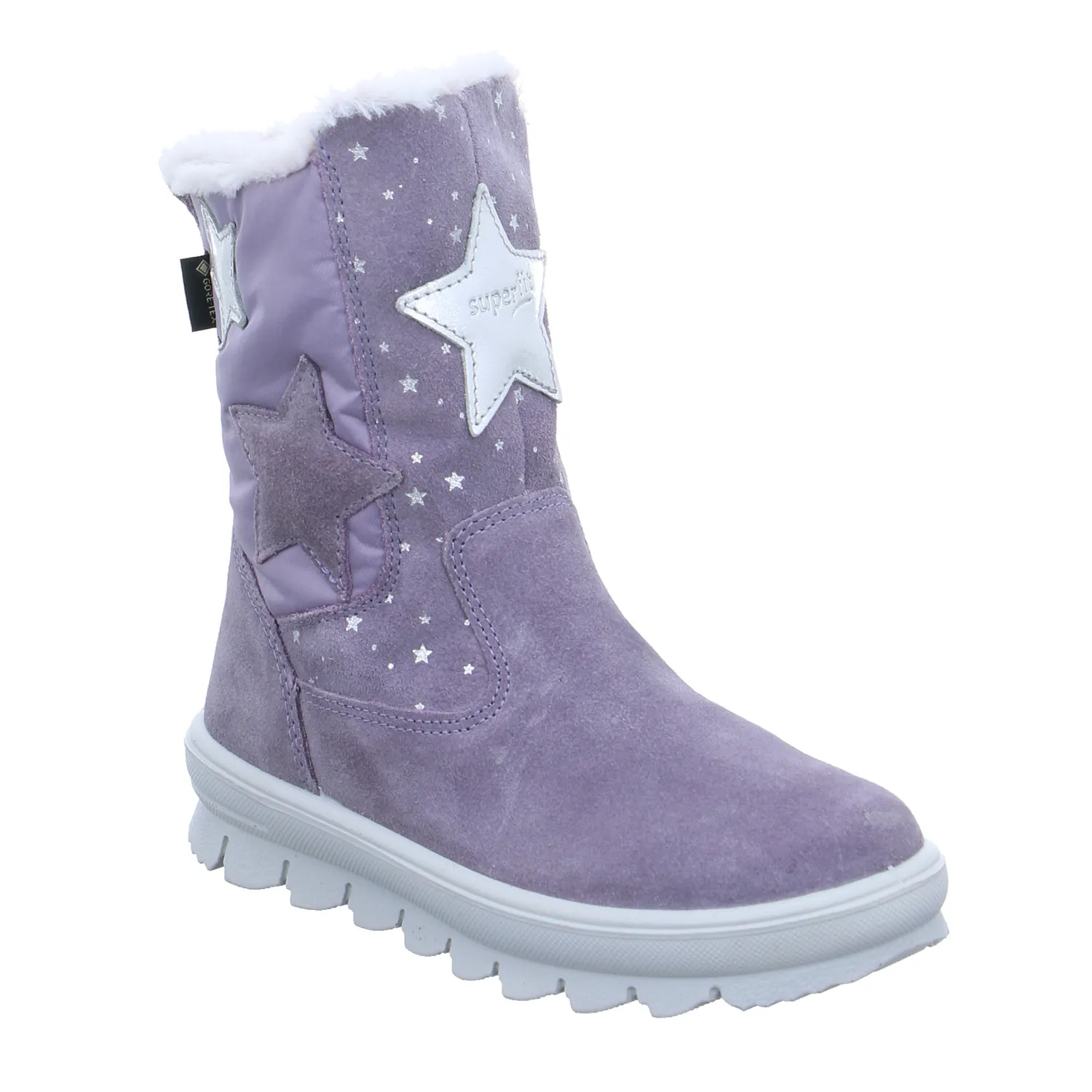 SUPERFIT Stiefel Kleinkinder-Winterstiefel Flieder Textil 