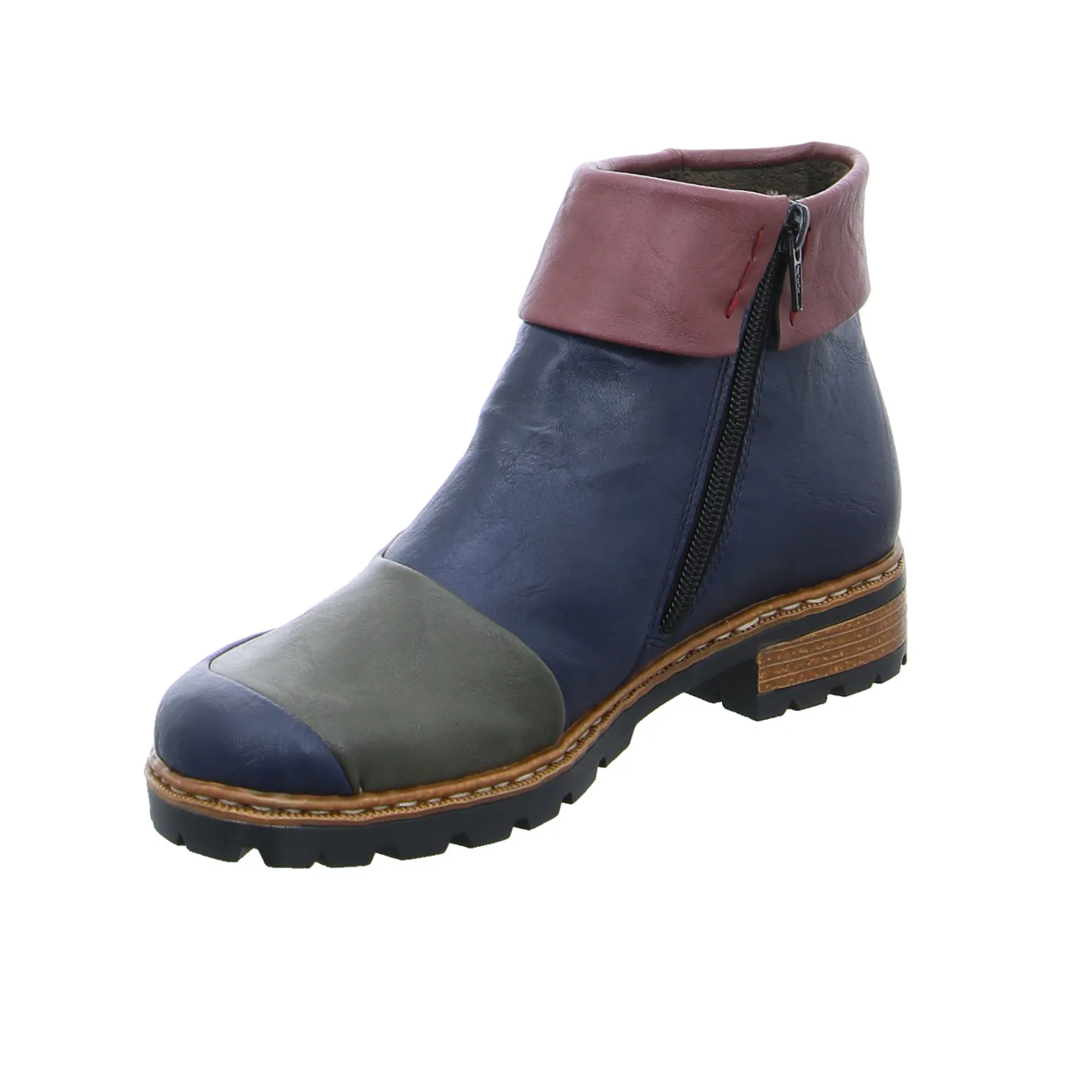 RIEKER Stiefel Blau Lederimitat RIEKER Stiefel Blau Lederimitat