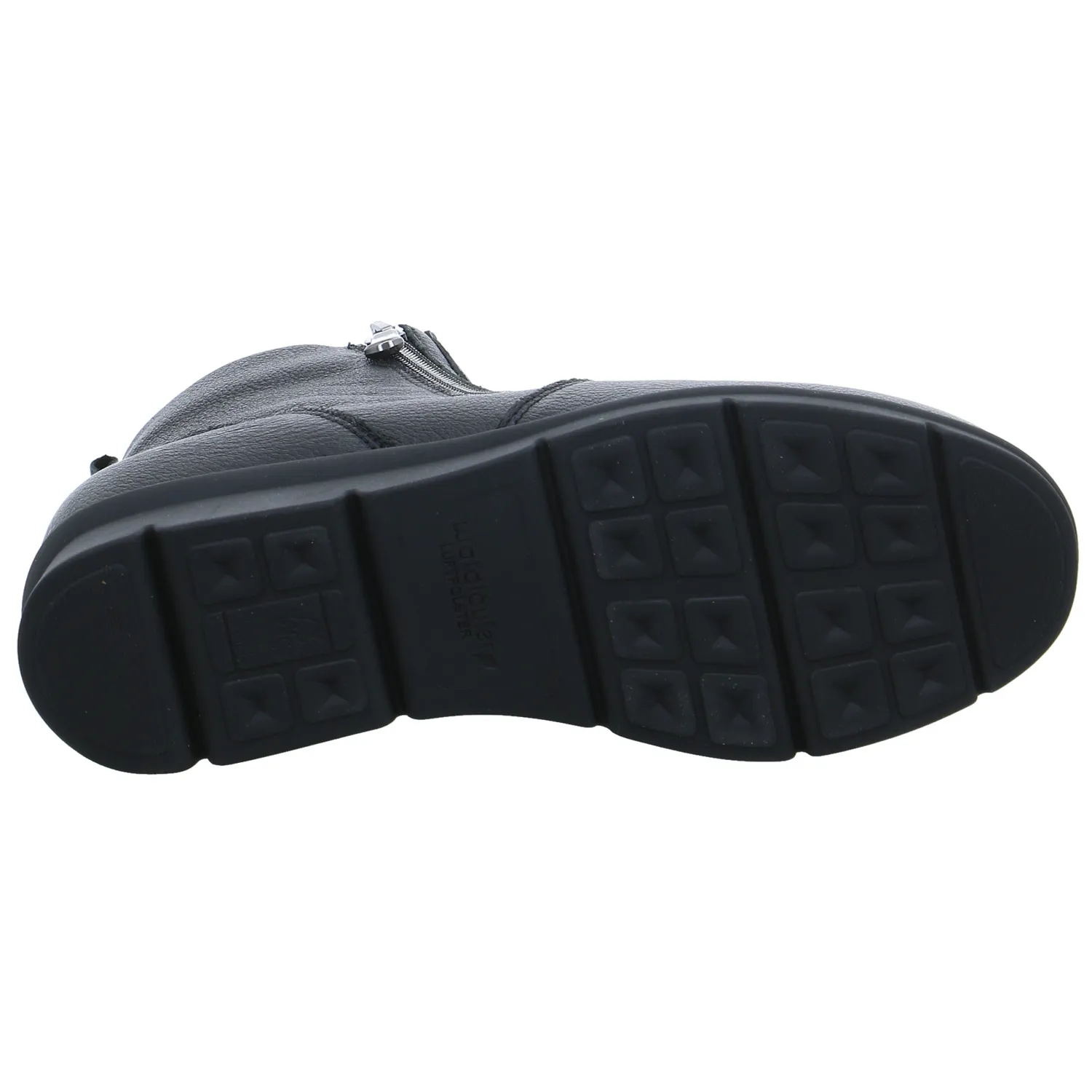 WALDLÄUFER mit Wechselfussbett Comfort-Stiefelette Schwarz Leder WALDLÄUFER mit Wechselfussbett Comfort-Stiefelette Schwarz Leder