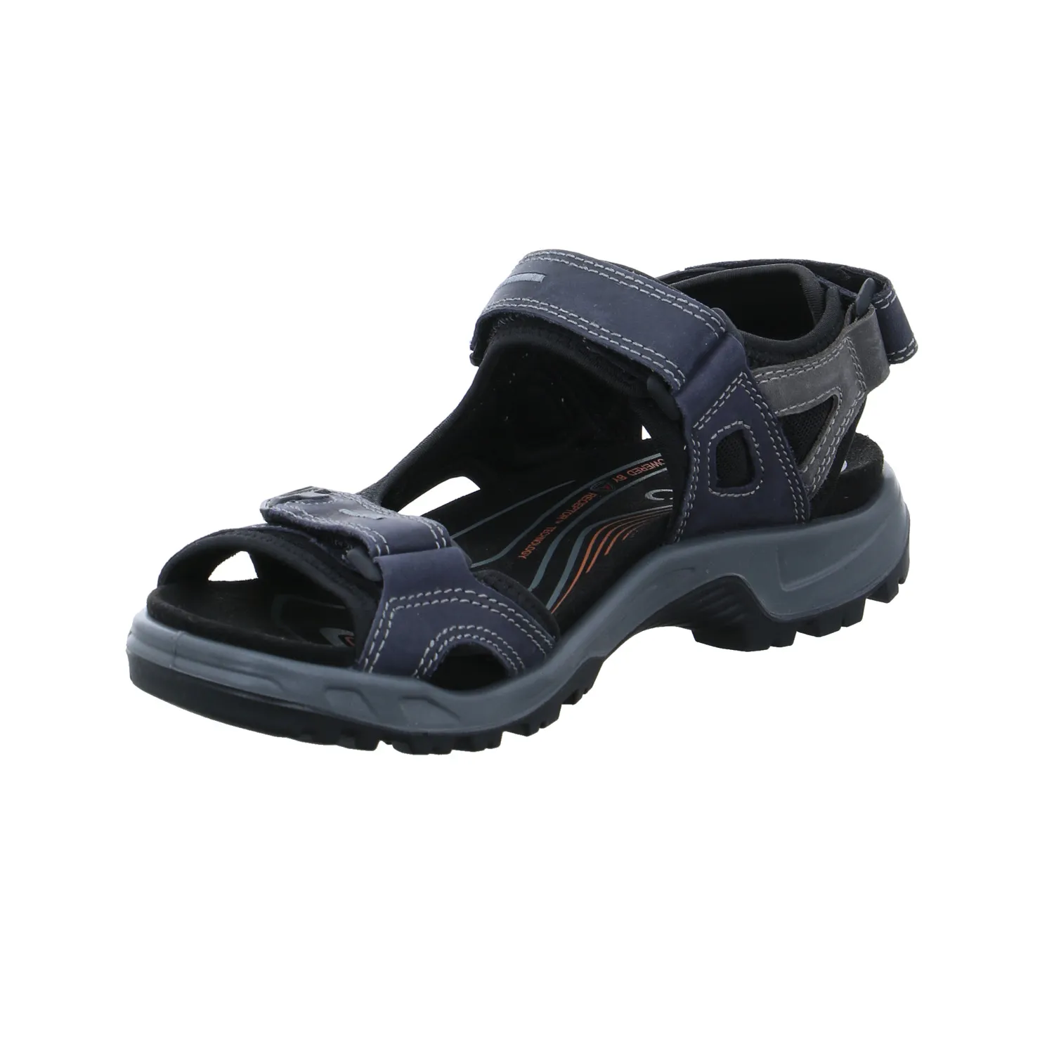 ECCO Sandale Blau Leder ECCO Sandale Blau Leder