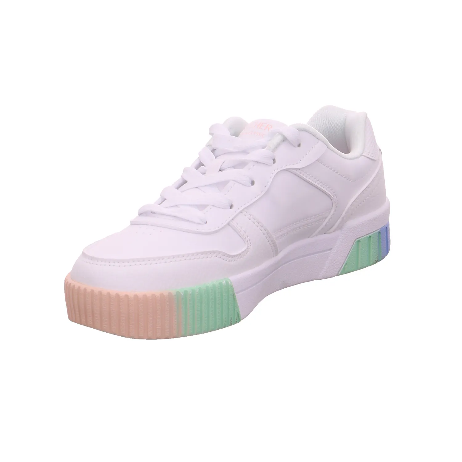 SKECHERS Sneaker Mädchen-Halbschuh Binder Weiss Lederimitat SKECHERS Sneaker Mädchen-Halbschuh Binder Weiss Lederimitat