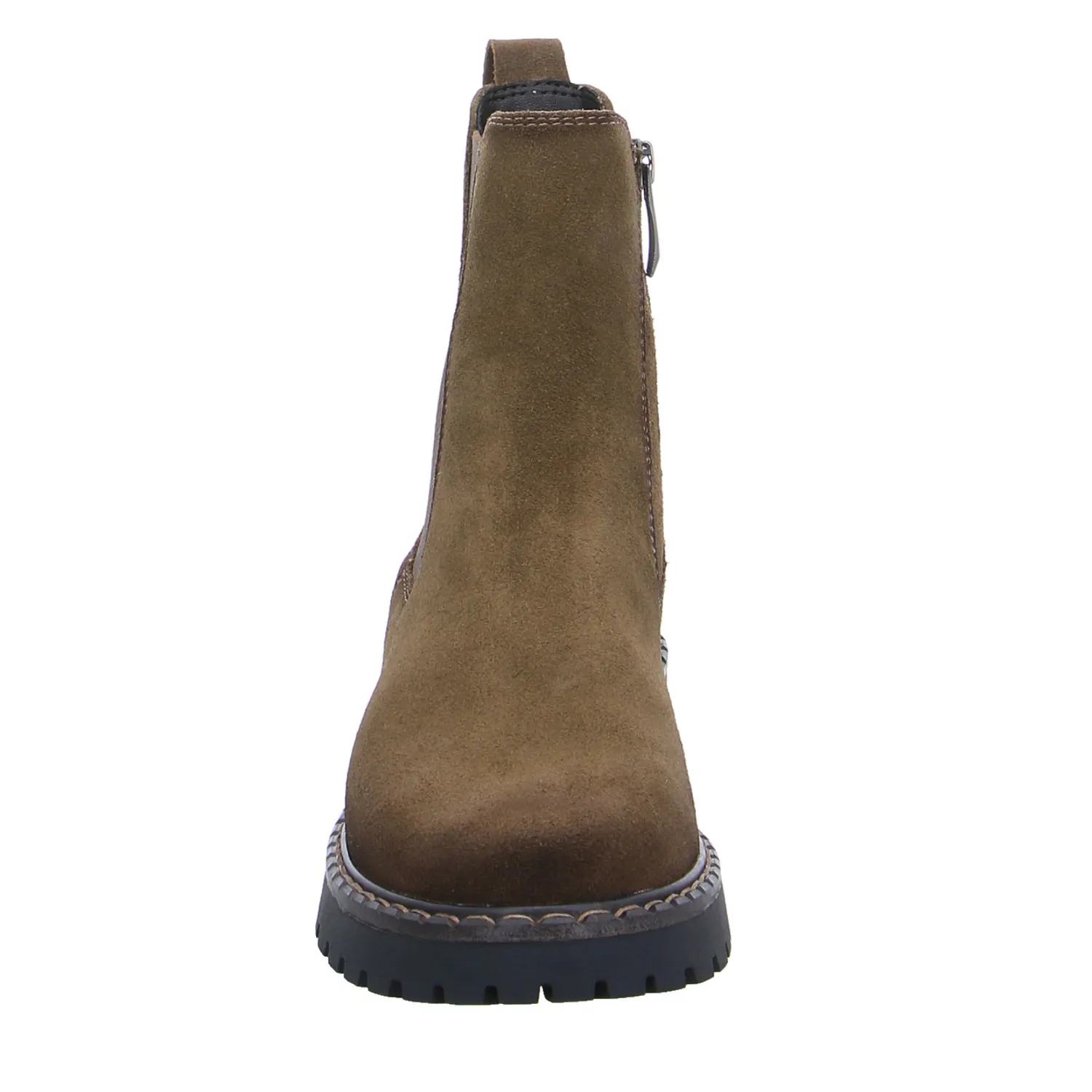 TAMARIS Boot Taupe Leder TAMARIS Boot Taupe Leder
