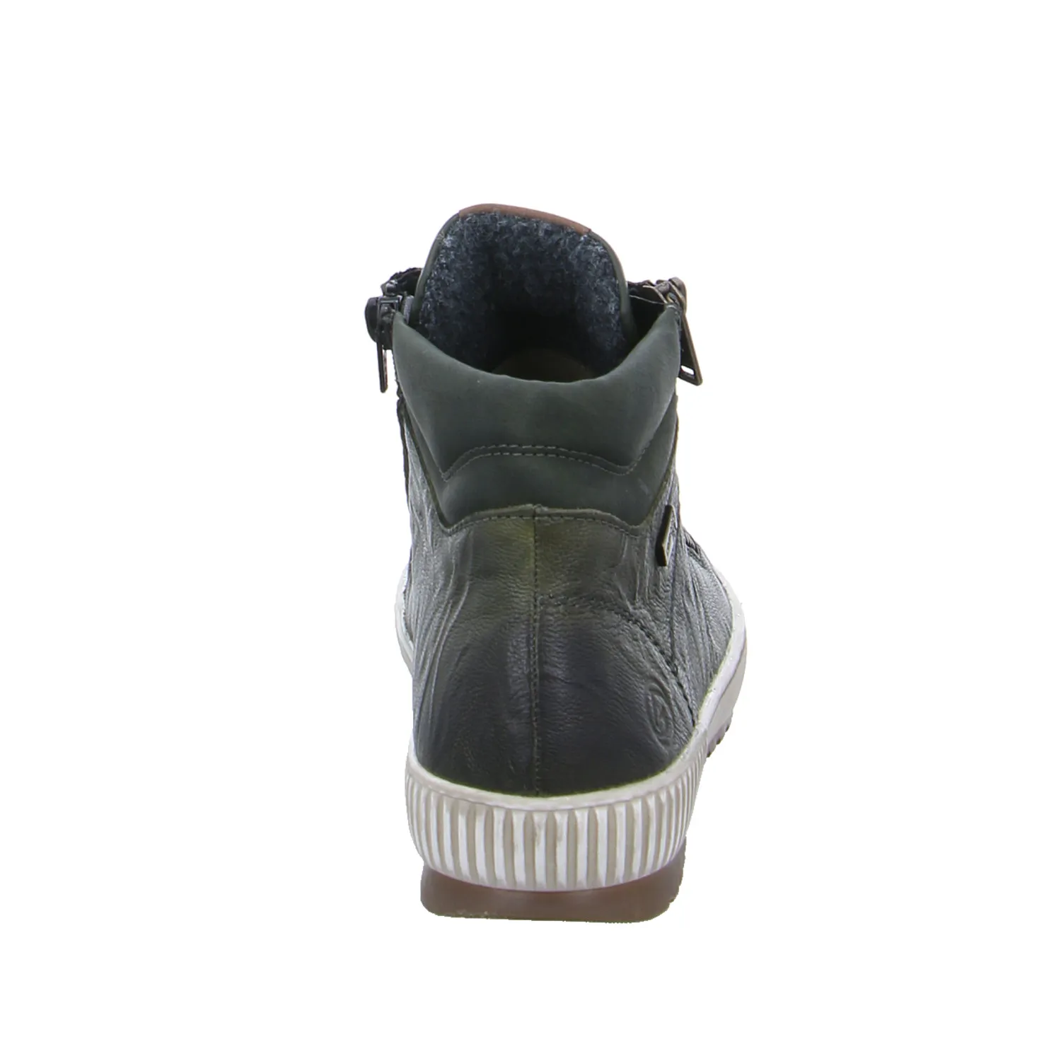 REMONTE mit TEX Membrane Mid Cut Sneaker Olive Leder 