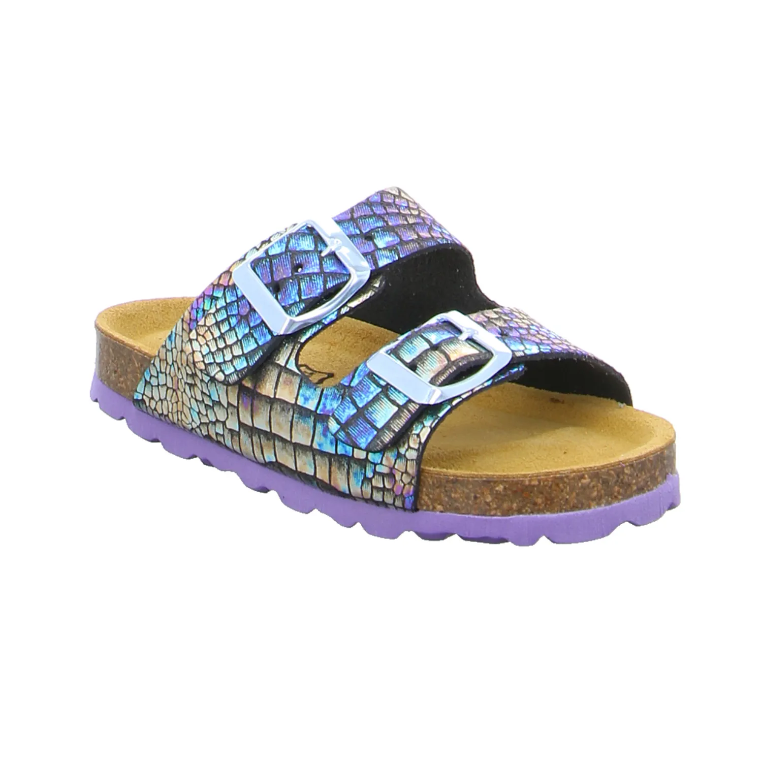 BIOLife Mädchen Kinder-Pantolette Multicolor Lederimitat BIOLife Mädchen Kinder-Pantolette Multicolor Lederimitat