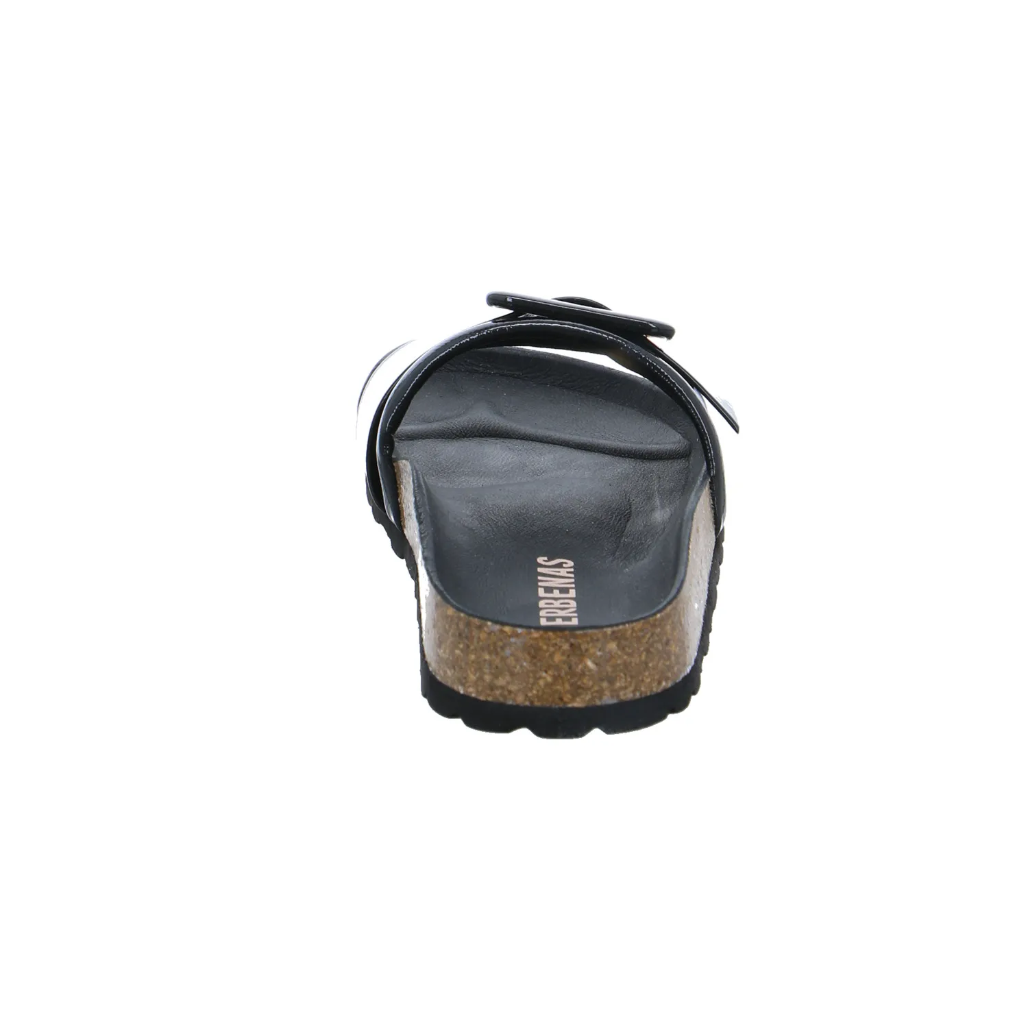 VERBENAS Pantolette Schwarz Leder 