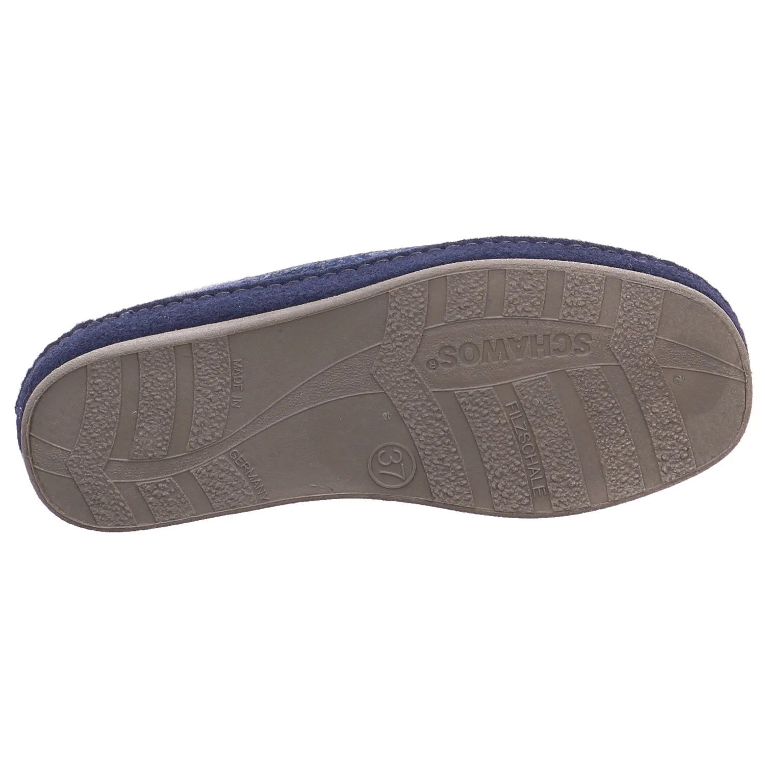 SCHAWOS Hausschuh Blau Textil 
