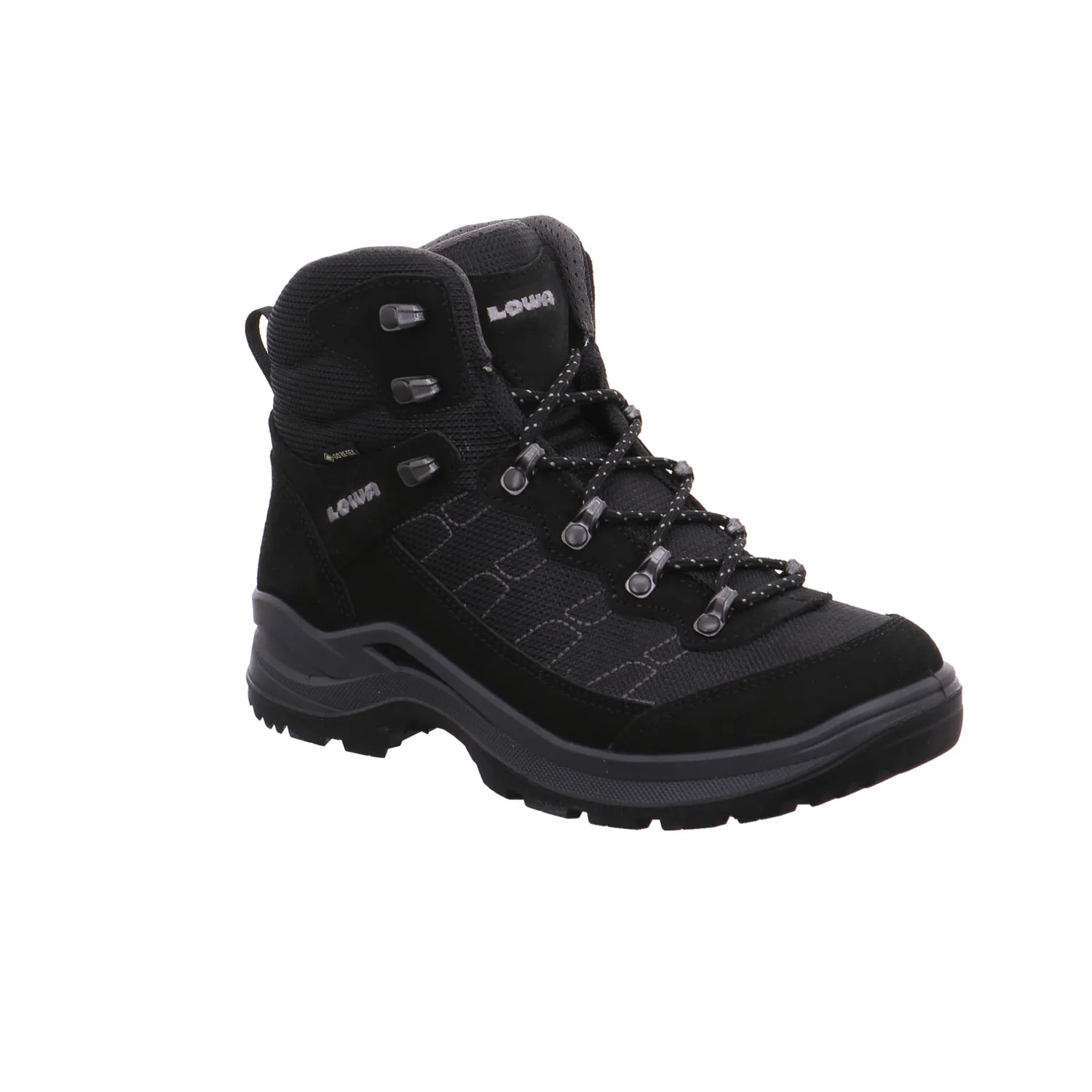 LOWA Wander- Bergschuh Damen Schwarz Lederimitat 