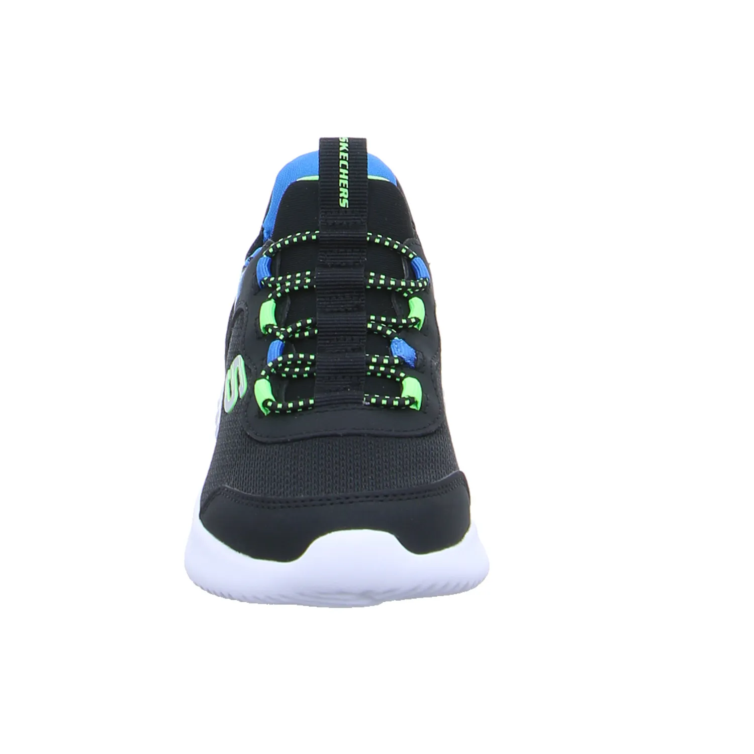 SKECHERS Sneaker Kleinkinder-Halbschuh Klett Schwarz Textil 