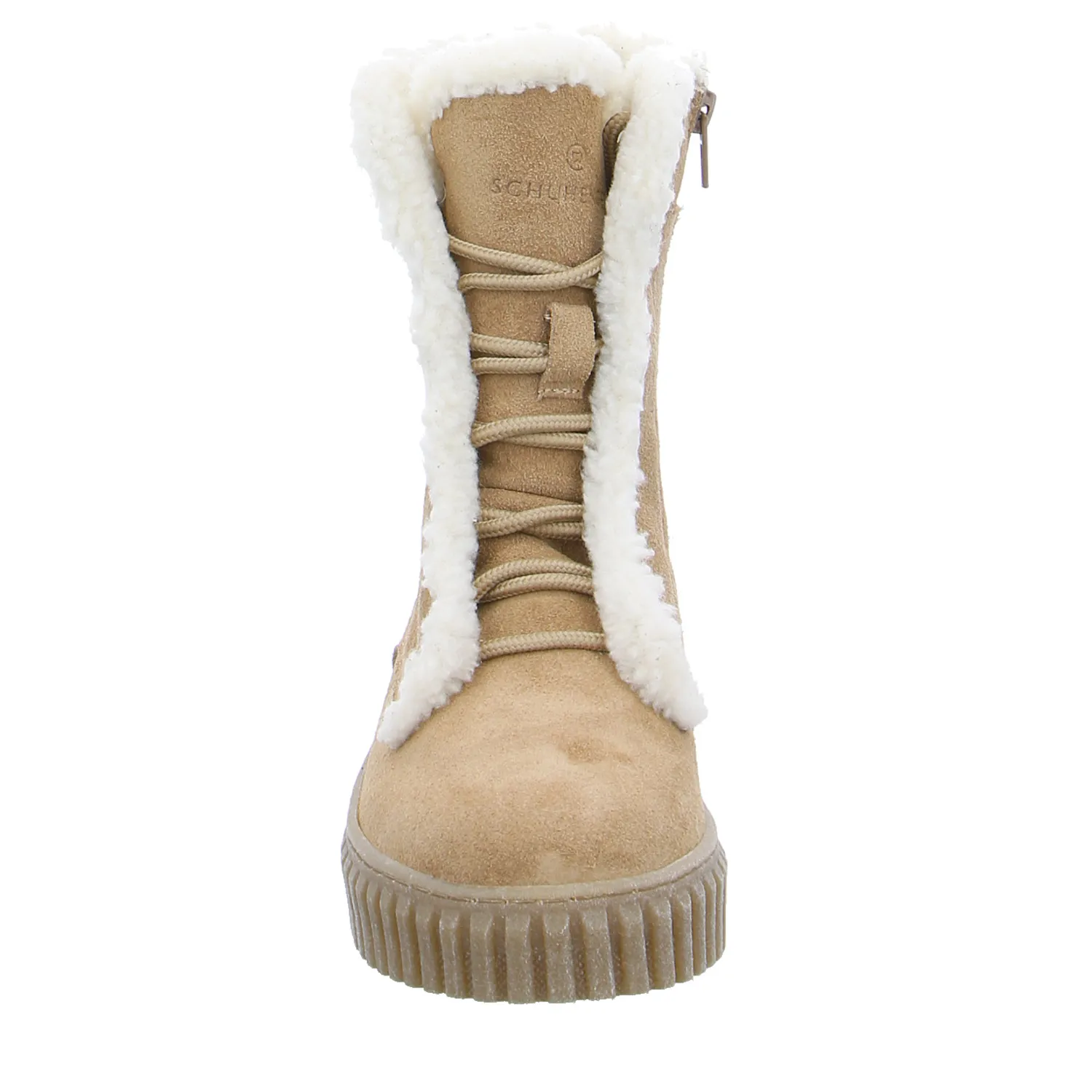 SCHUHENGEL Boot Beige Leder SCHUHENGEL Boot Beige Leder
