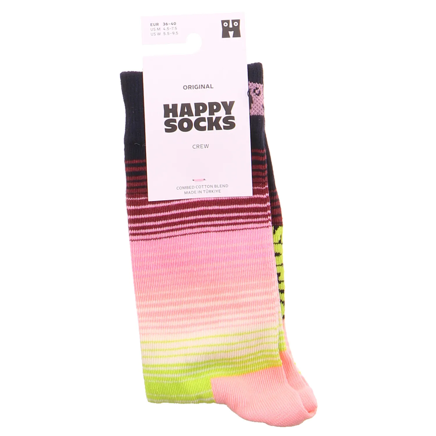 HAPPY SOCKS Gradient Stripe (Streifen) Freizeitsocken Rosa Textil HAPPY SOCKS Gradient Stripe (Streifen) Freizeitsocken Rosa Textil