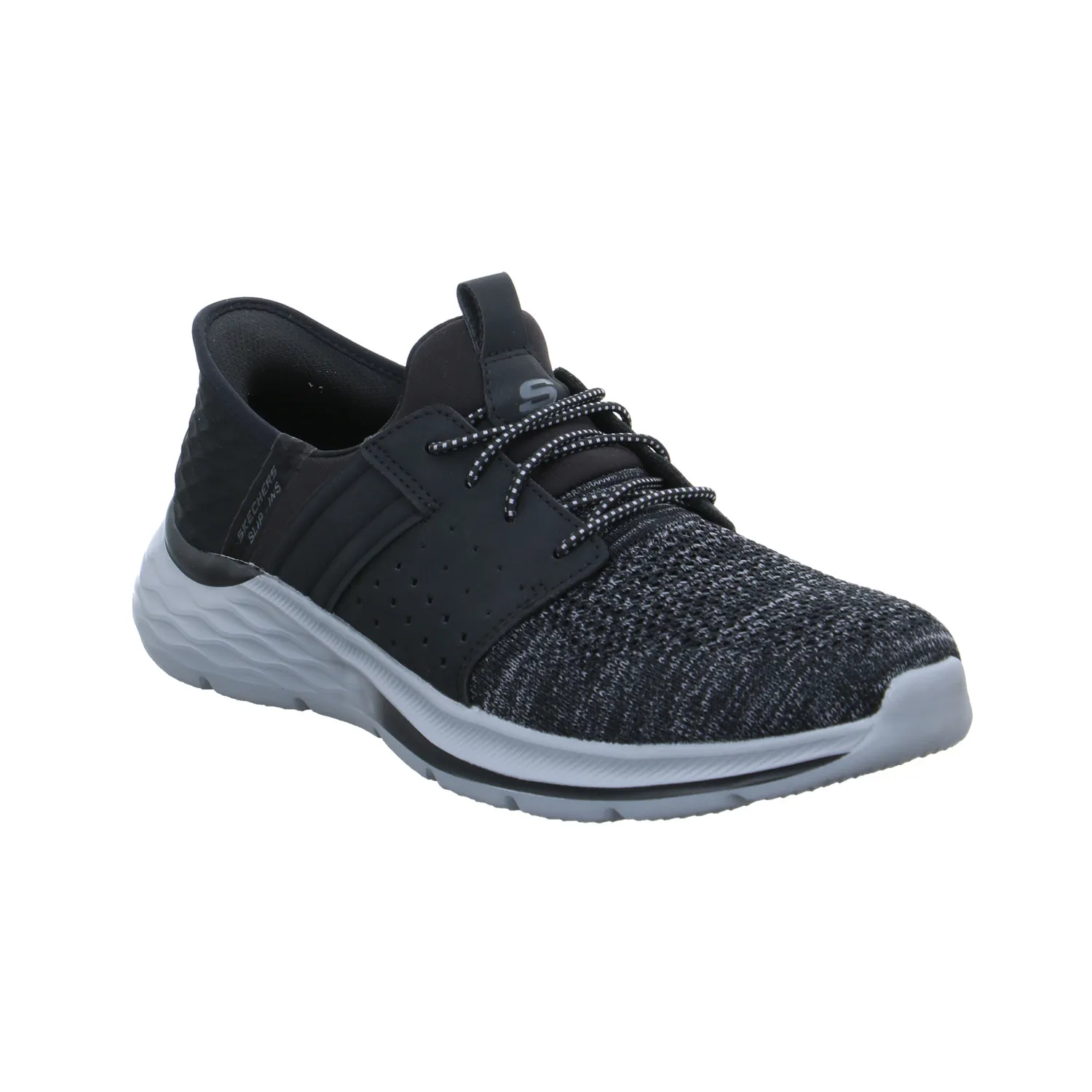 SKECHERS Air-Cooled Memory Foam Halbschuhe Sneaker Stoff Schwarz Synthetik SKECHERS Air-Cooled Memory Foam Halbschuhe Sneaker Stoff Schwarz Synthetik