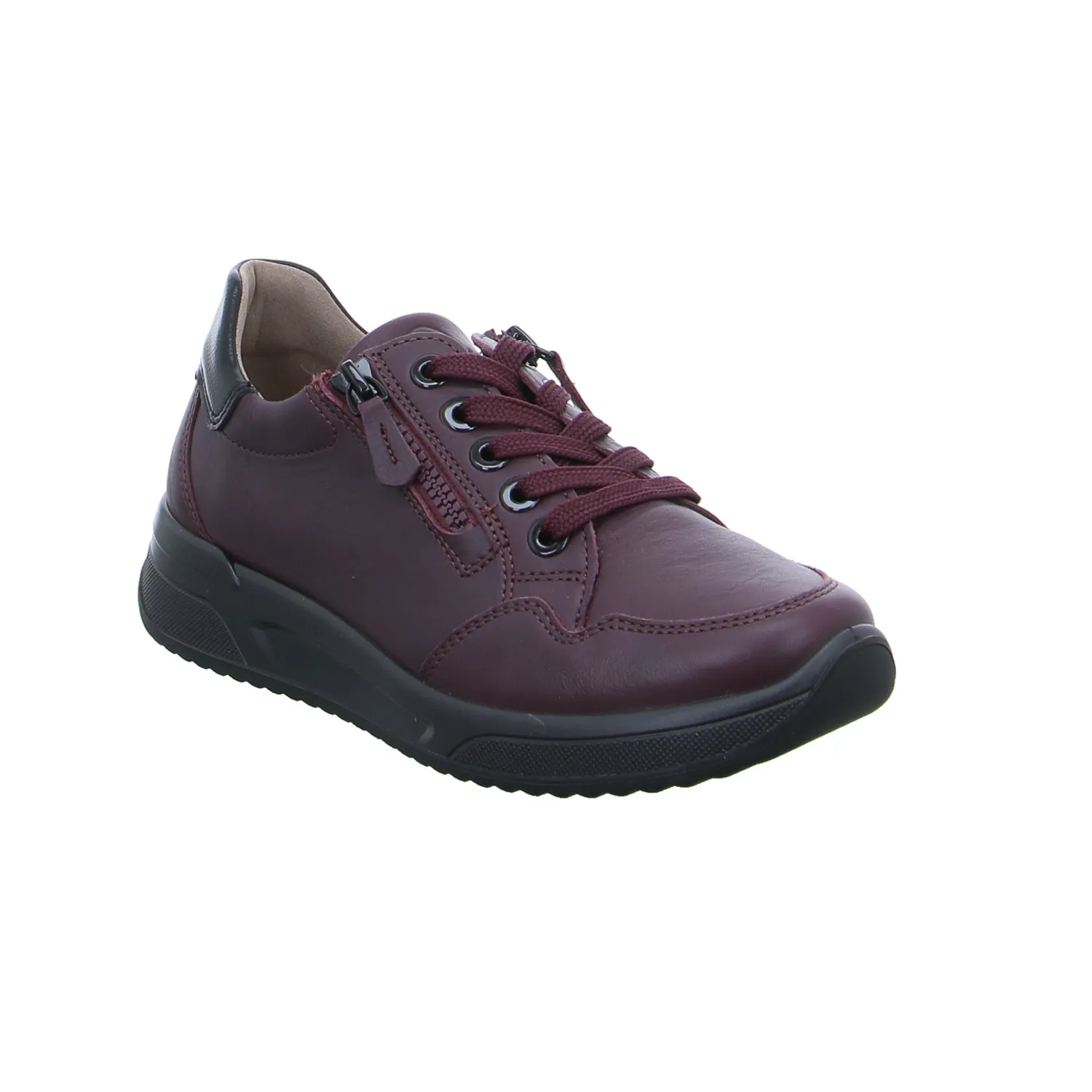 ARA mit Wechselfussbett Comfort-Schnürer Bordeau Leder 