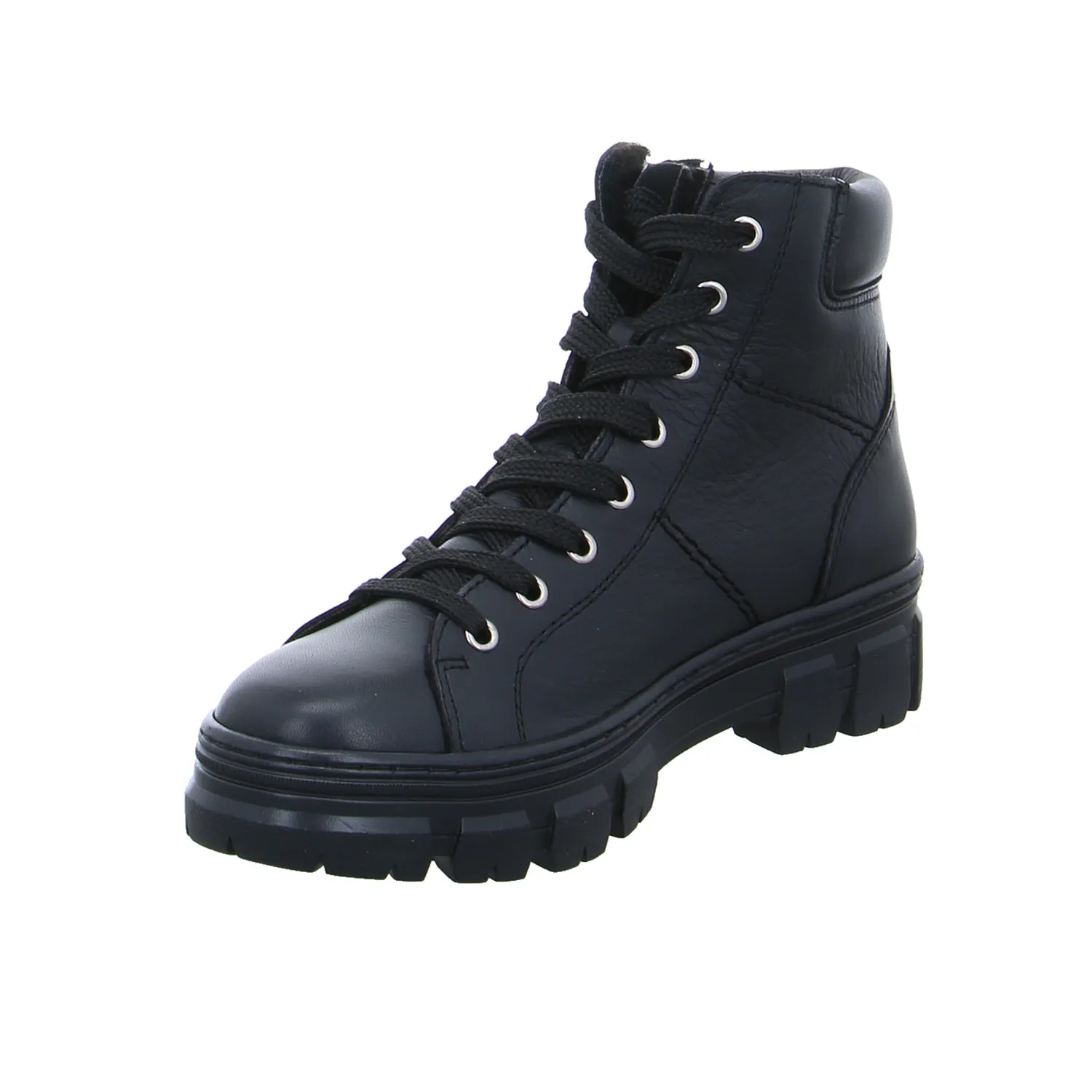 SCHUHENGEL Boot Schwarz Leder SCHUHENGEL Boot Schwarz Leder