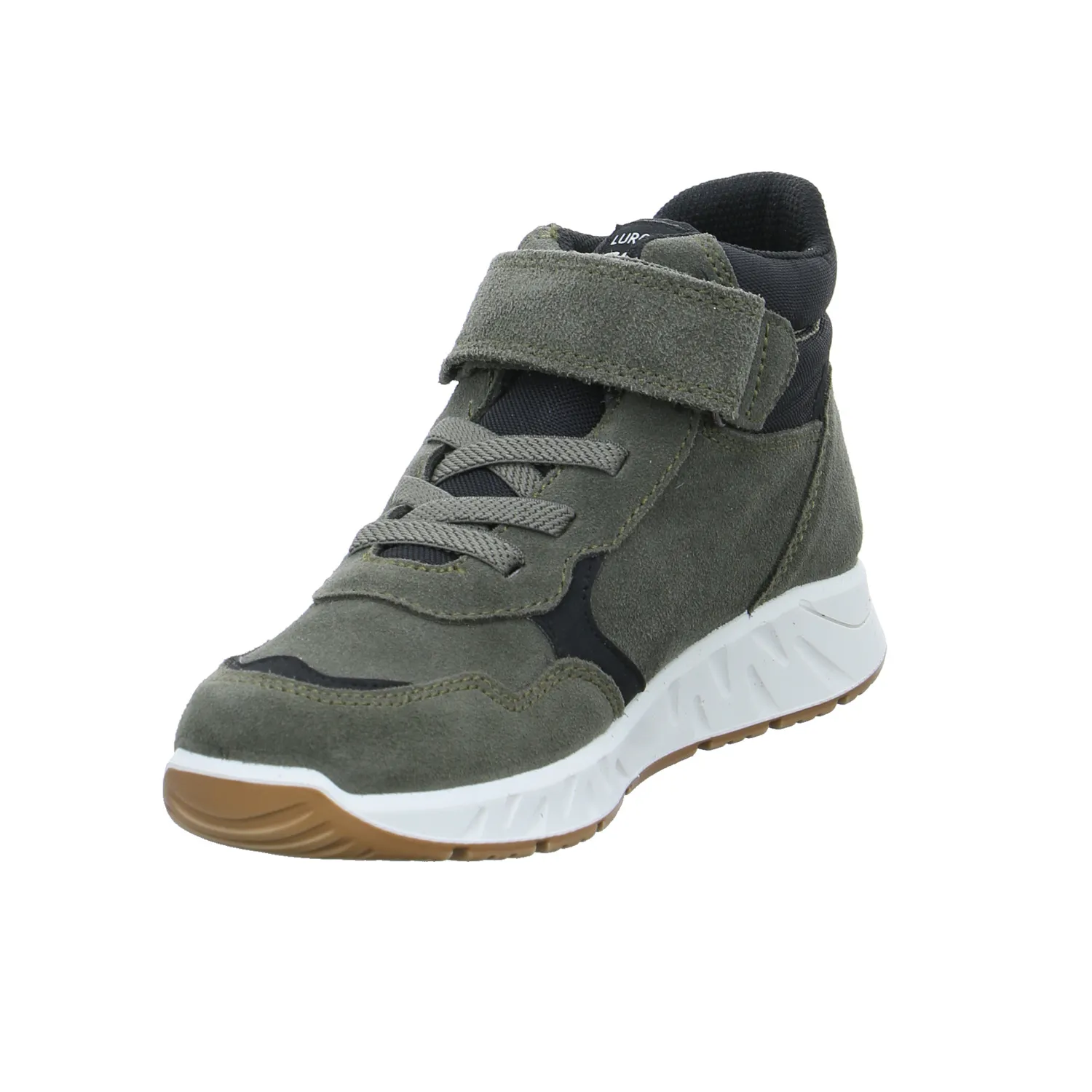LURCHI Sneaker high Jugend-Boot Olive Leder 