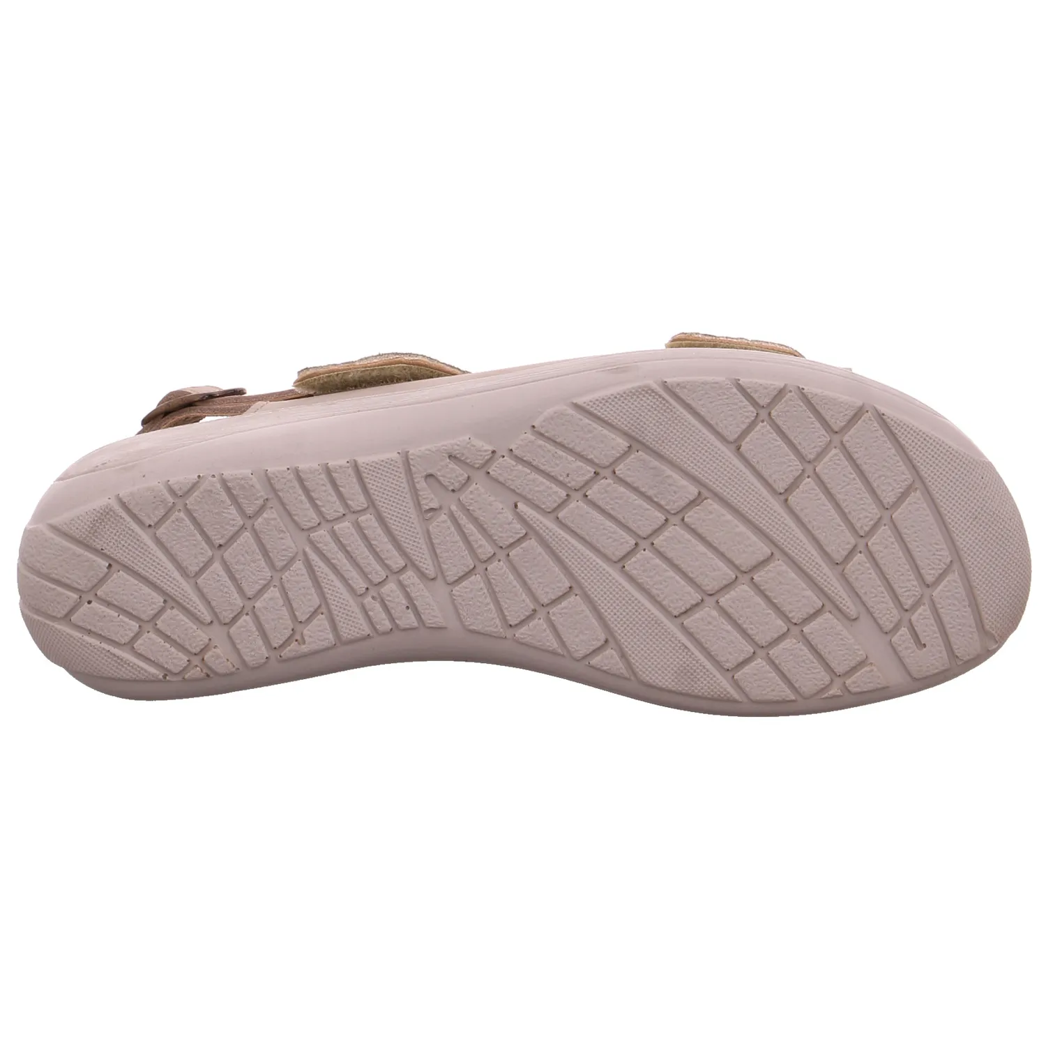 VAN DER LAAN Comfort-Sandalette Beige Leder 