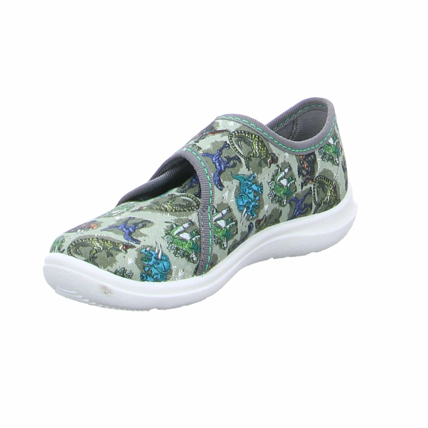 BECK Jungenhausschuh Kinder-Hausschuh Olive Textil BECK Jungenhausschuh Kinder-Hausschuh Olive Textil