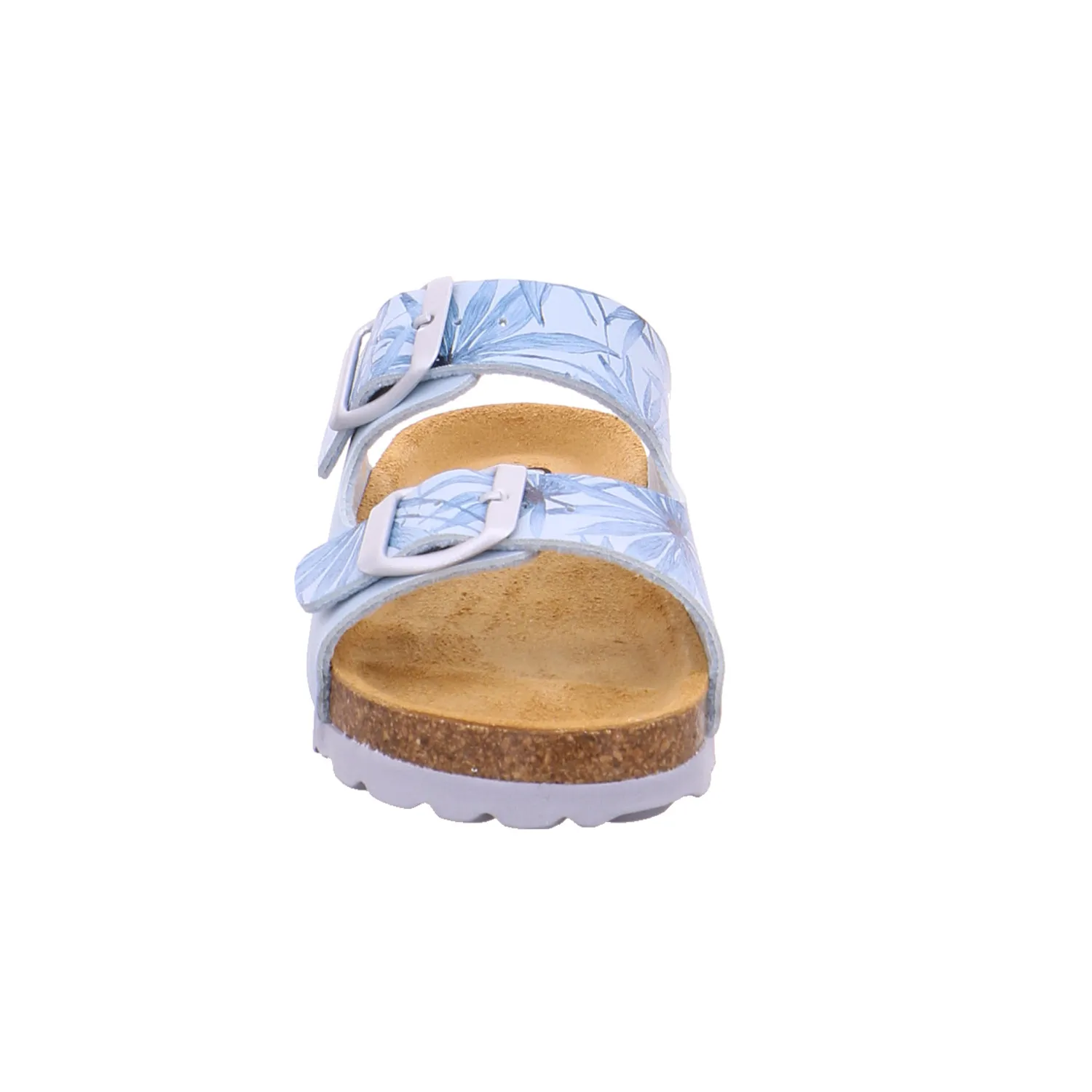 BIOLife Unisex Kinder-Pantolette Hellblau Lederimitat BIOLife Unisex Kinder-Pantolette Hellblau Lederimitat