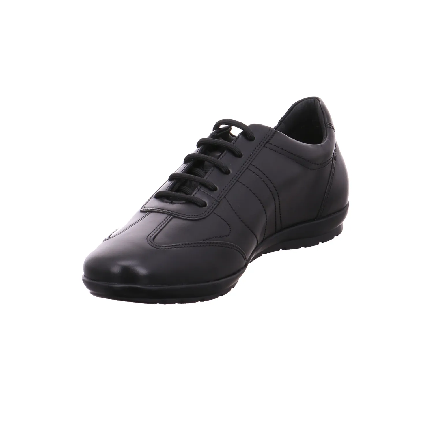 GEOX Halbschuhe Sneaker Schwarz Leder 
