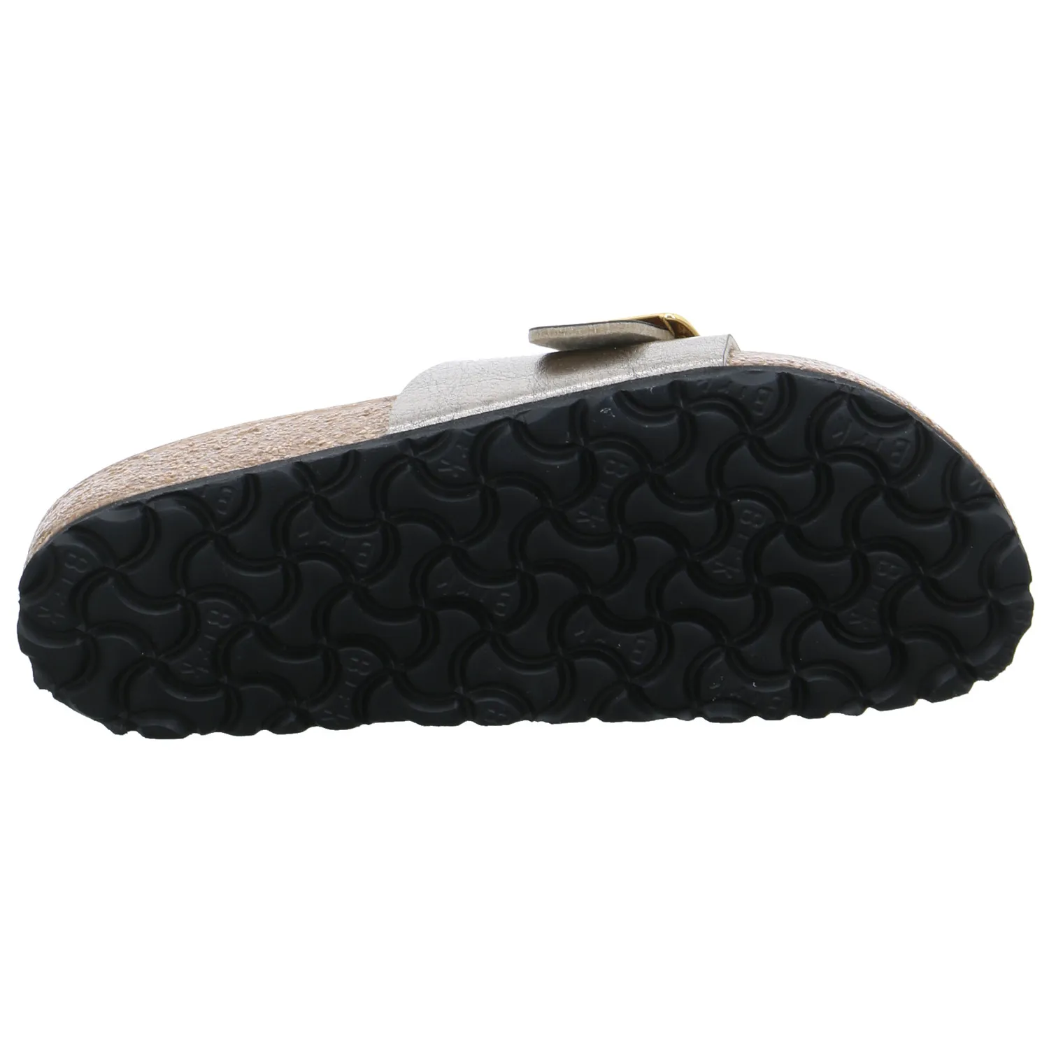 BIRKENSTOCK Bio-Fussbett Taupe Lederimitat 