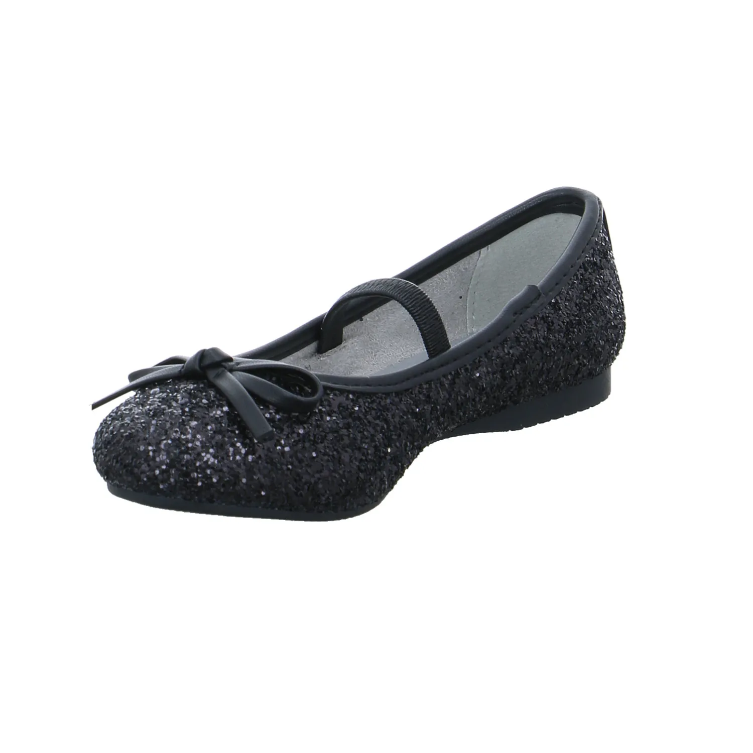 INDIGO Festlicher Schuh Mädchen-Ballerina Schwarz Lederimitat INDIGO Festlicher Schuh Mädchen-Ballerina Schwarz Lederimitat