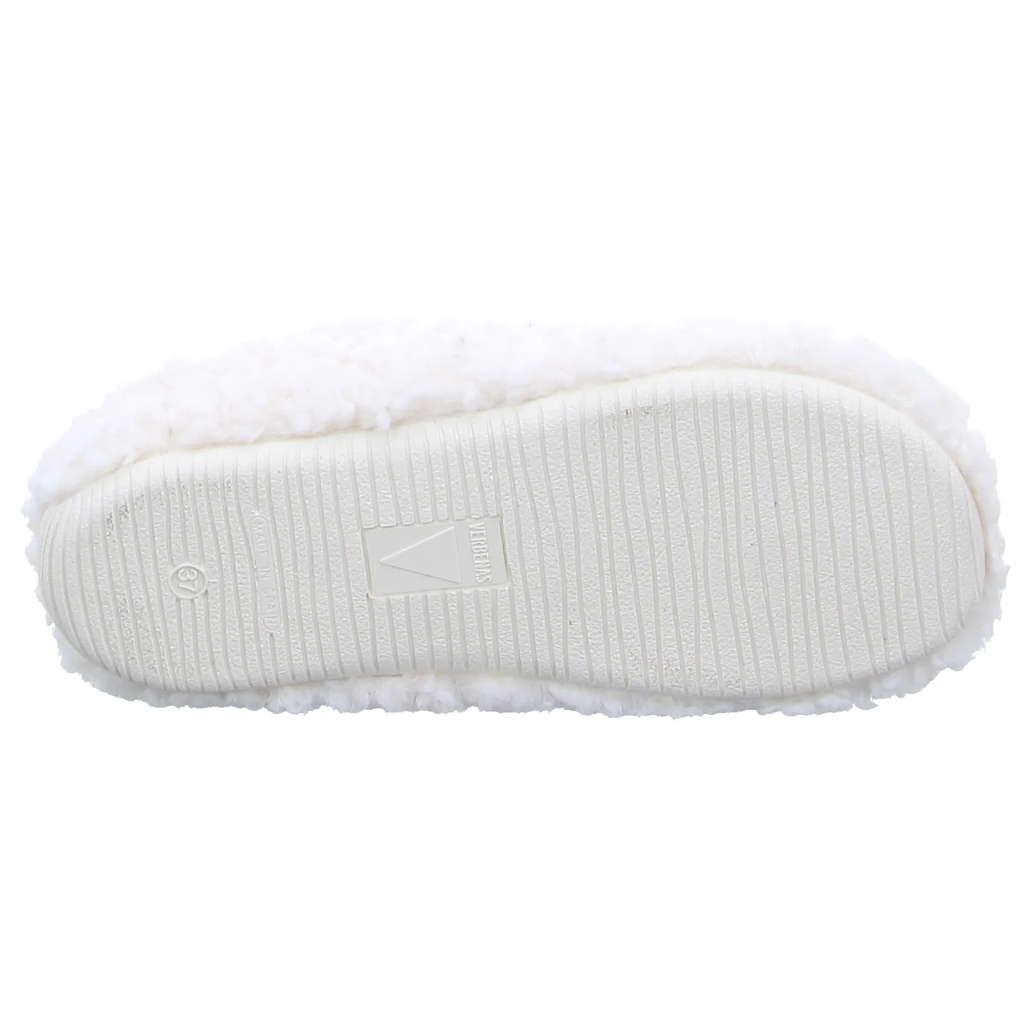VERBENAS Hausschuh Offwhite Textil 