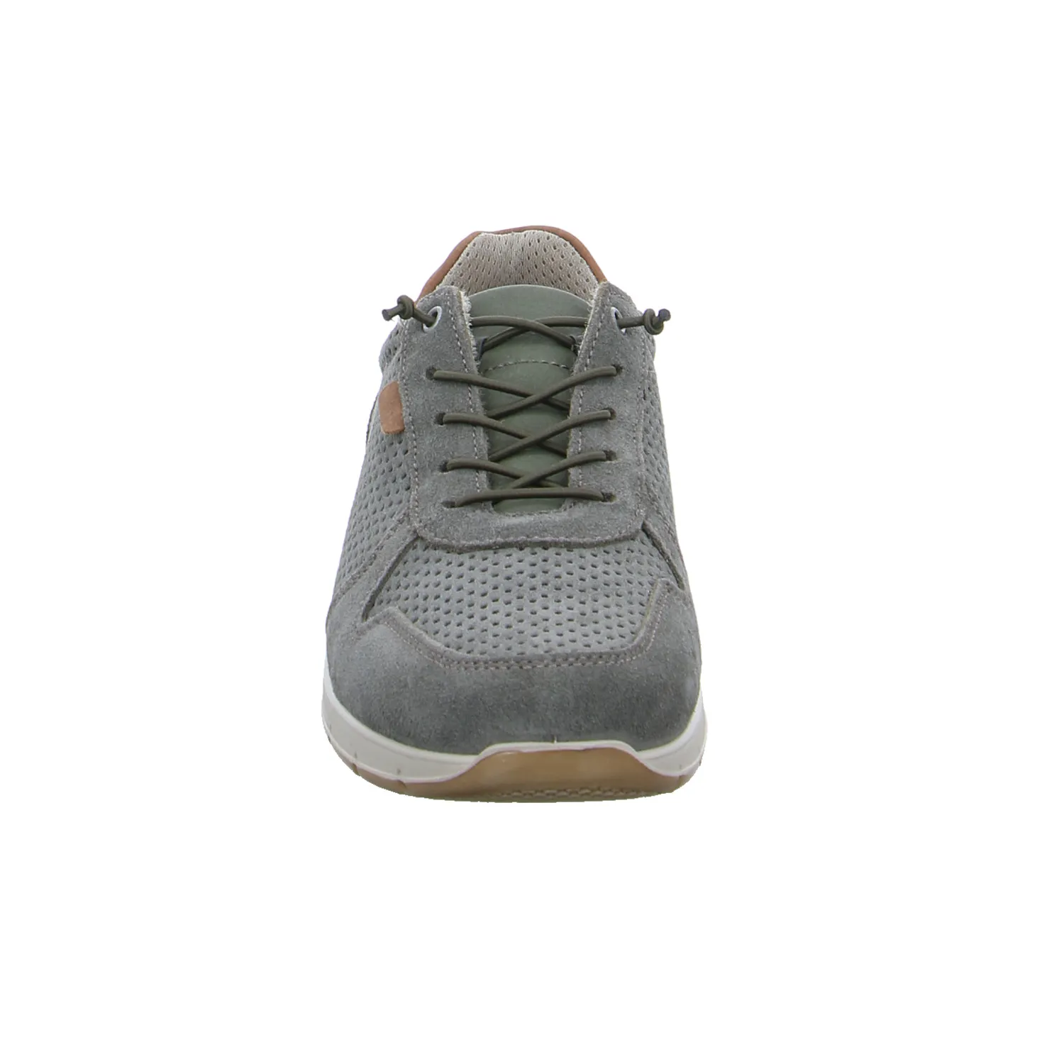 IMAC Halbschuhe Sneaker Stoff Grün Leder IMAC Halbschuhe Sneaker Stoff Grün Leder