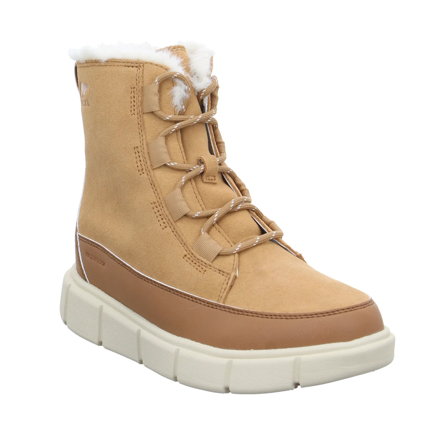 SOREL Schneestiefel Mädchen-Winter-Bottine Cognac Leder SOREL Schneestiefel Mädchen-Winter-Bottine Cognac Leder