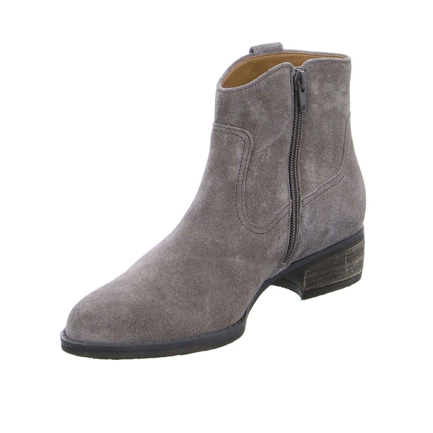 GABOR Stiefel Taupe Leder 