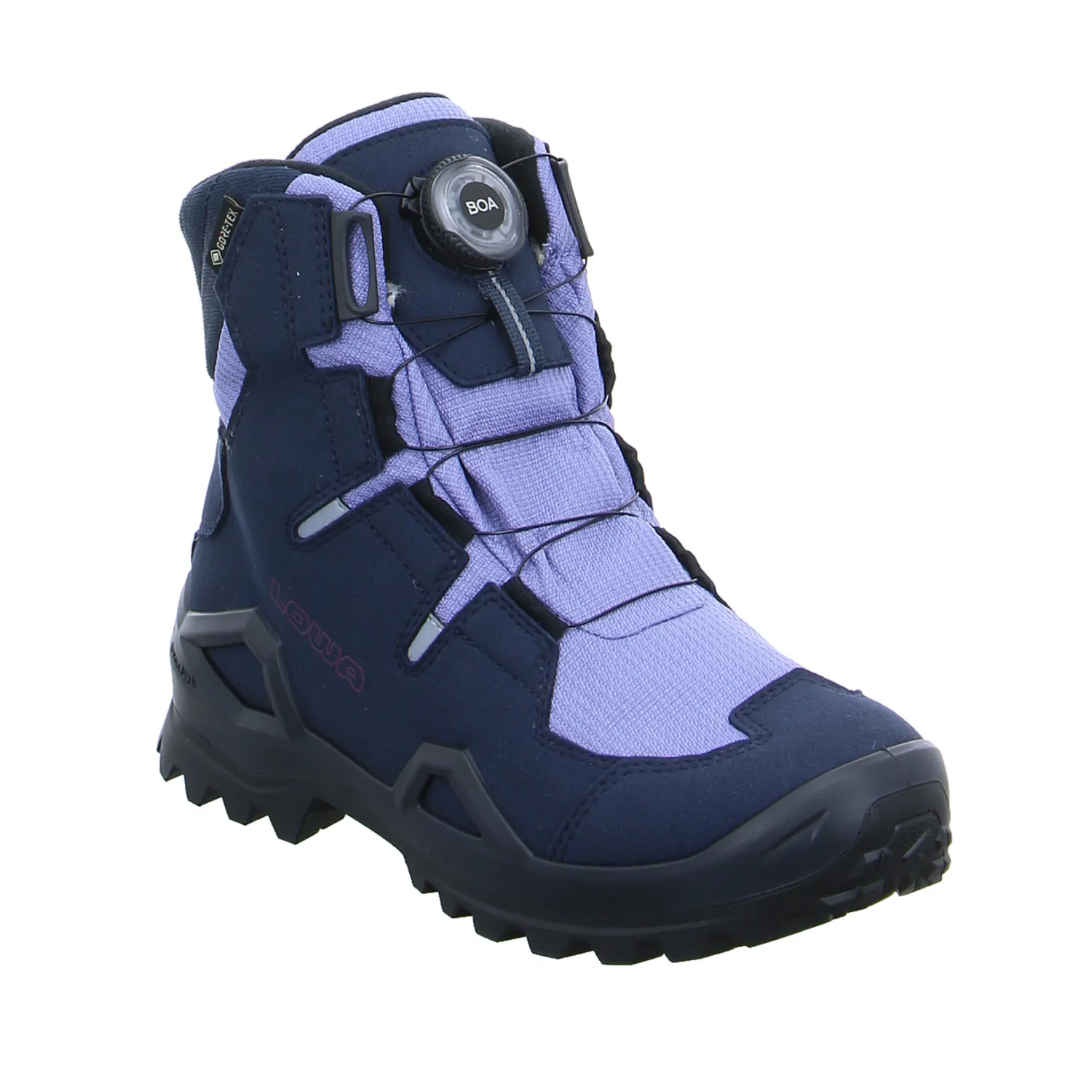 LOWA Winterstiefel Mädchen-Snowboot Membrane Navy Textil 