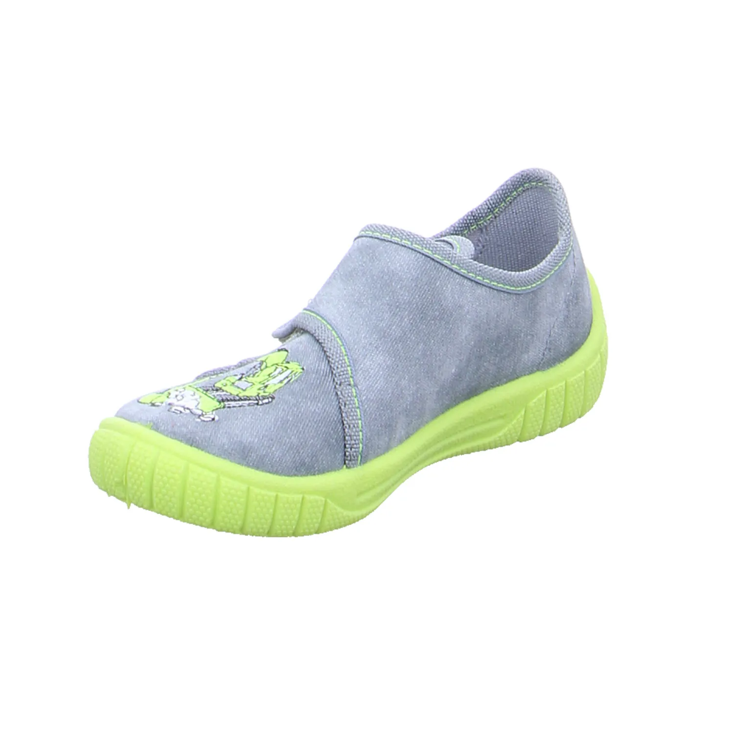 SUPERFIT Jungenhausschuh Kinder-Hausschuh Grau Textil SUPERFIT Jungenhausschuh Kinder-Hausschuh Grau Textil