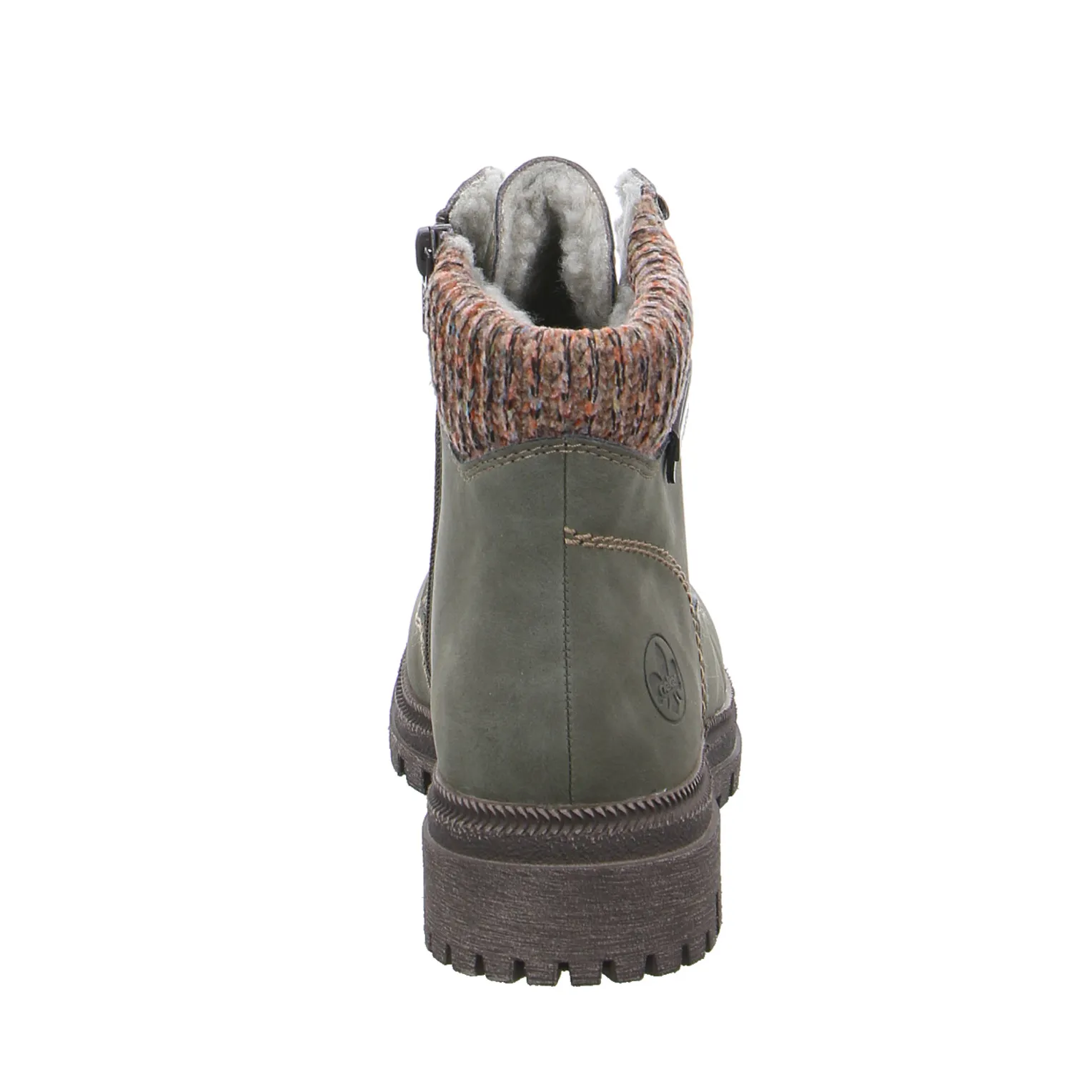 RIEKER Boot Olive Lederimitat RIEKER Boot Olive Lederimitat