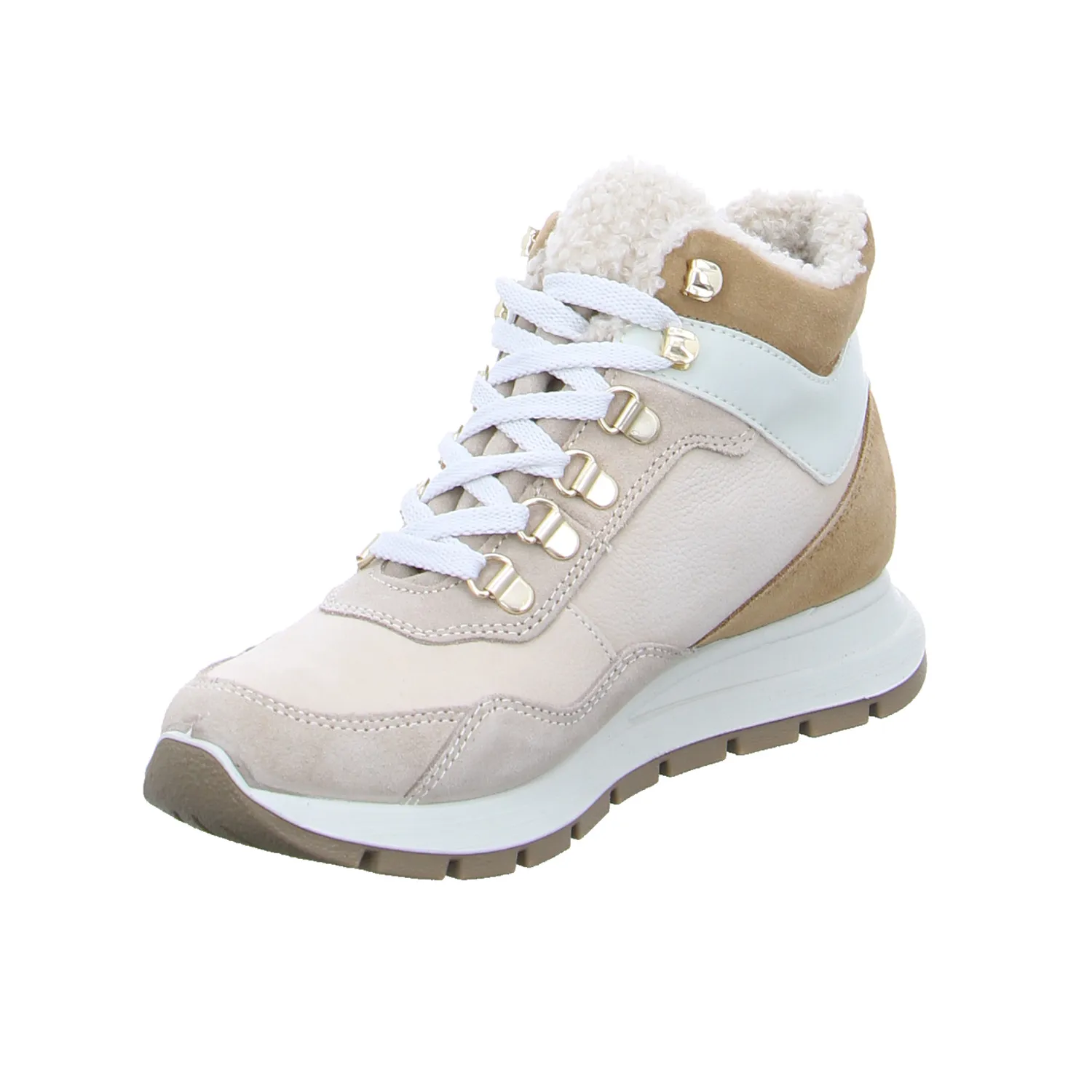 IGI & CO mit Gore-Tex Mid Cut Sneaker Beige Leder IGI & CO mit Gore-Tex Mid Cut Sneaker Beige Leder